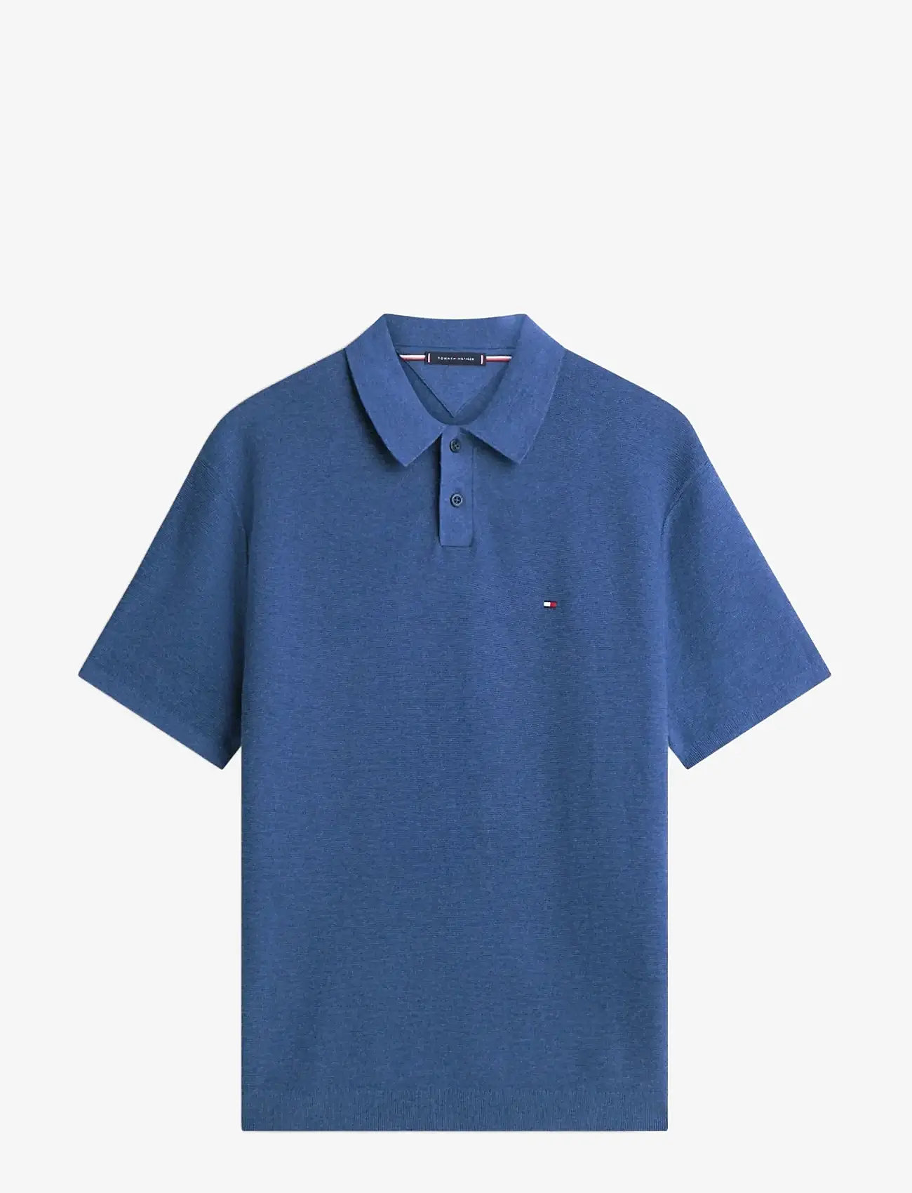 Tommy Hilfiger - COOL TOUCH STRUCTURE SS POLO - tavalised kudumid - aegean sea heather - 1