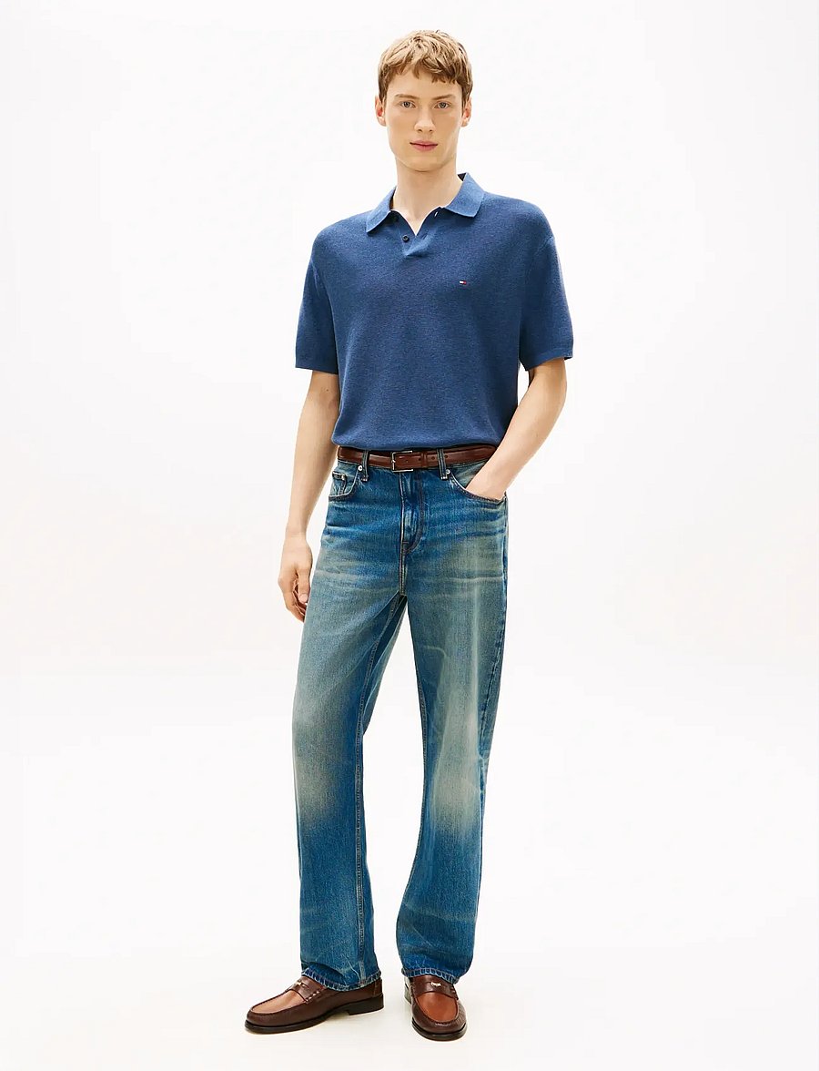 Tommy Hilfiger - COOL TOUCH STRUCTURE SS POLO - kootud polosärgid - aegean sea heather - 3