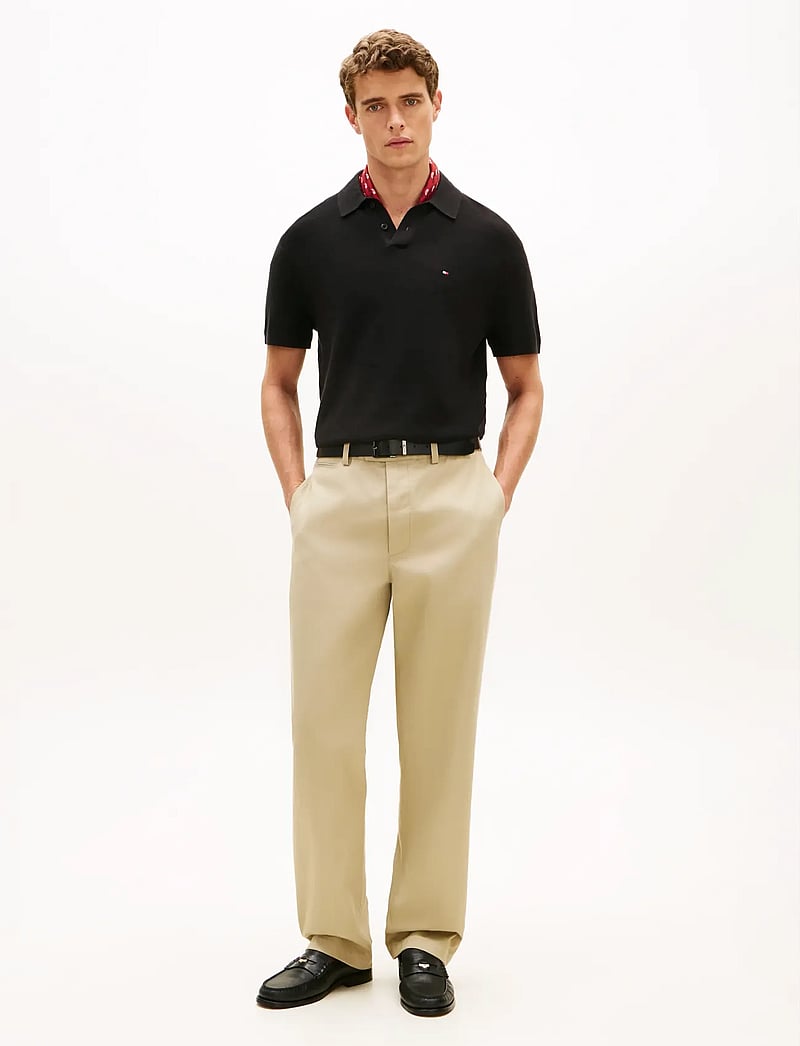 Tommy Hilfiger - COOL TOUCH STRUCTURE SS POLO - kootud polosärgid - black - 3