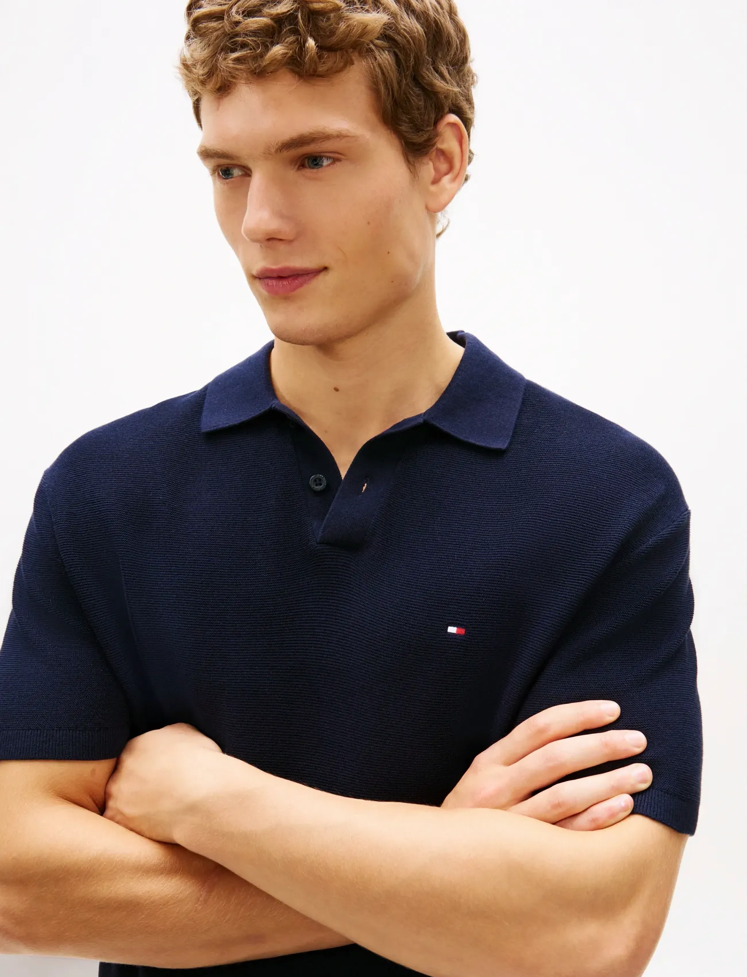 Tommy Hilfiger - COOL TOUCH STRUCTURE SS POLO - knitted polos - desert sky - 4
