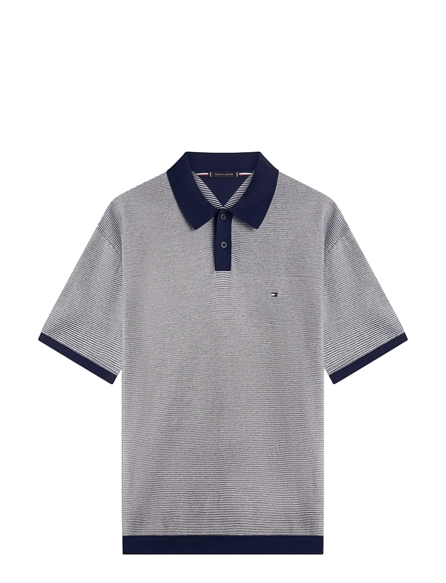 Tommy Hilfiger - COOL TOUCH STRUCTURE SS POLO - polostrik - desert sky ivory petal - 1
