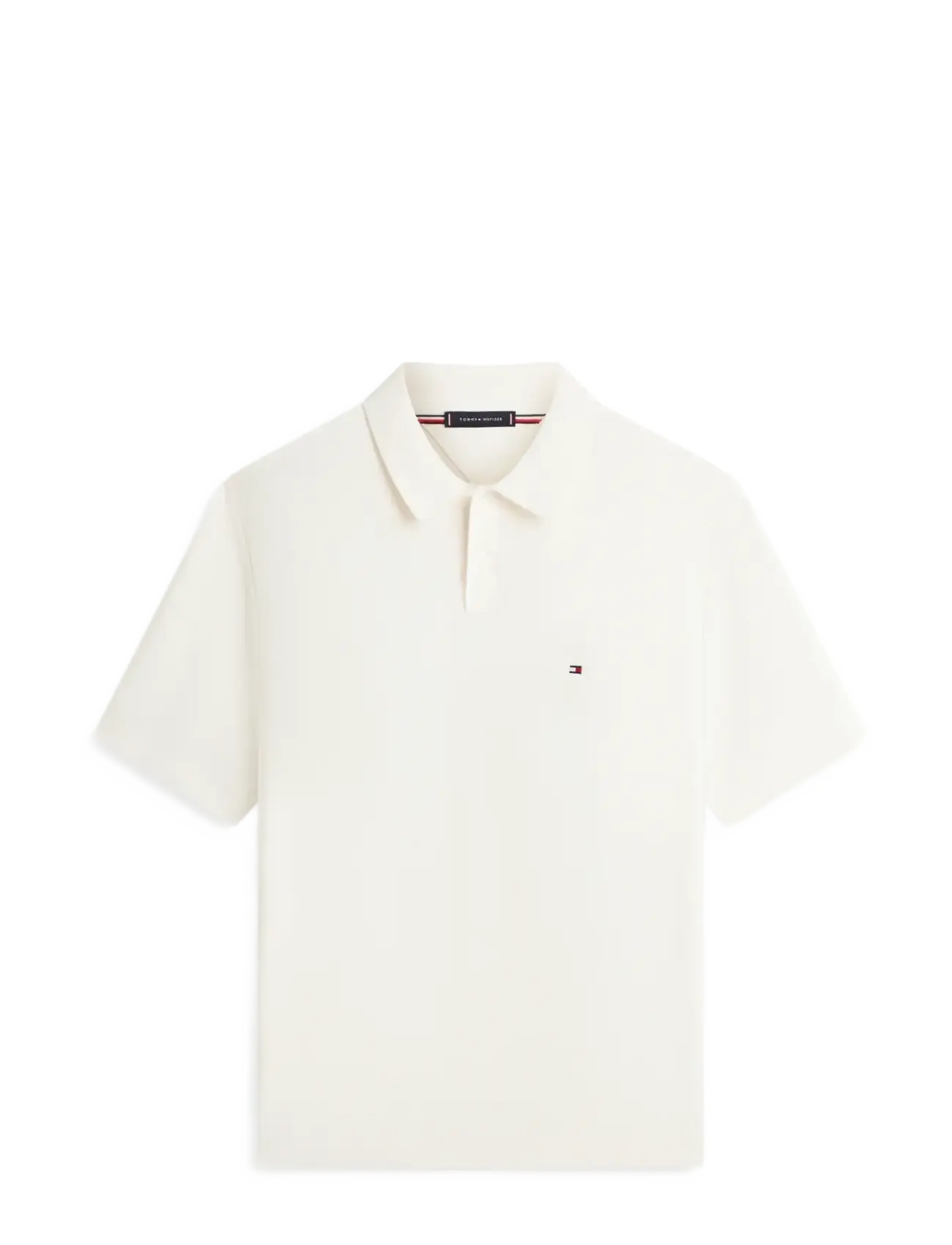 TOMMY HILFIGER Cool Touch Structure Ss Polo Cream - L - Herren