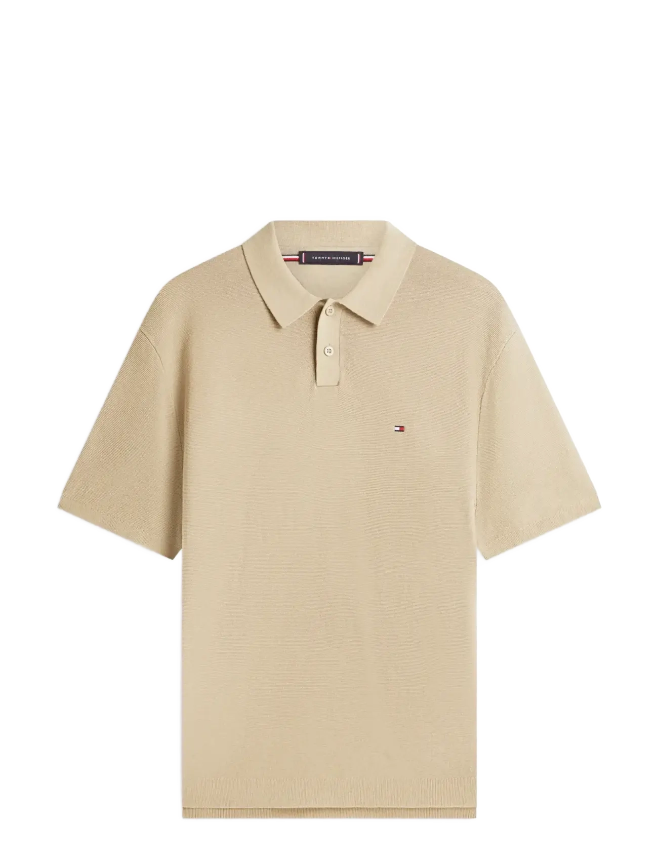 TOMMY HILFIGER Cool Touch Structure Ss Polo Beige - M - Herren