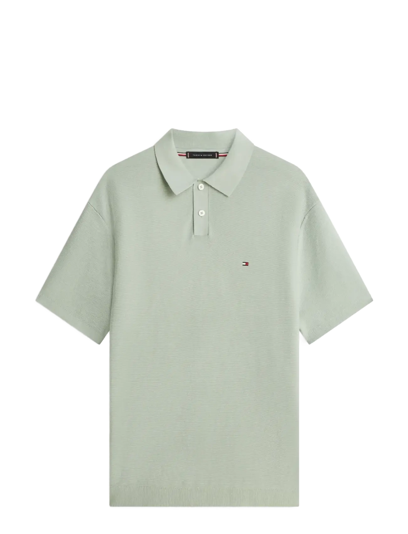 TOMMY HILFIGER Cool Touch Structure Ss Polo Grün - S - Herren