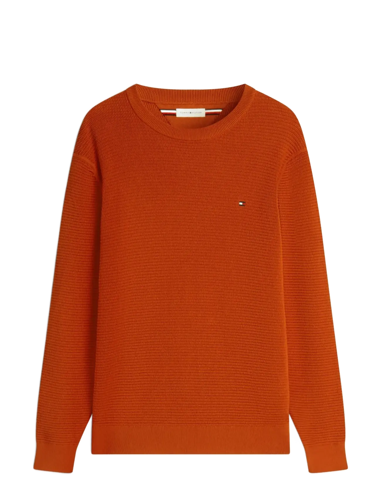 Tommy Hilfiger - SEASONAL STRUCTURE CREW NECK - rundhalsad - rusty ochre - 1