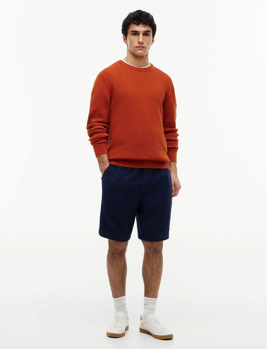 Tommy Hilfiger - SEASONAL STRUCTURE CREW NECK - rundhalsad - rusty ochre - 4