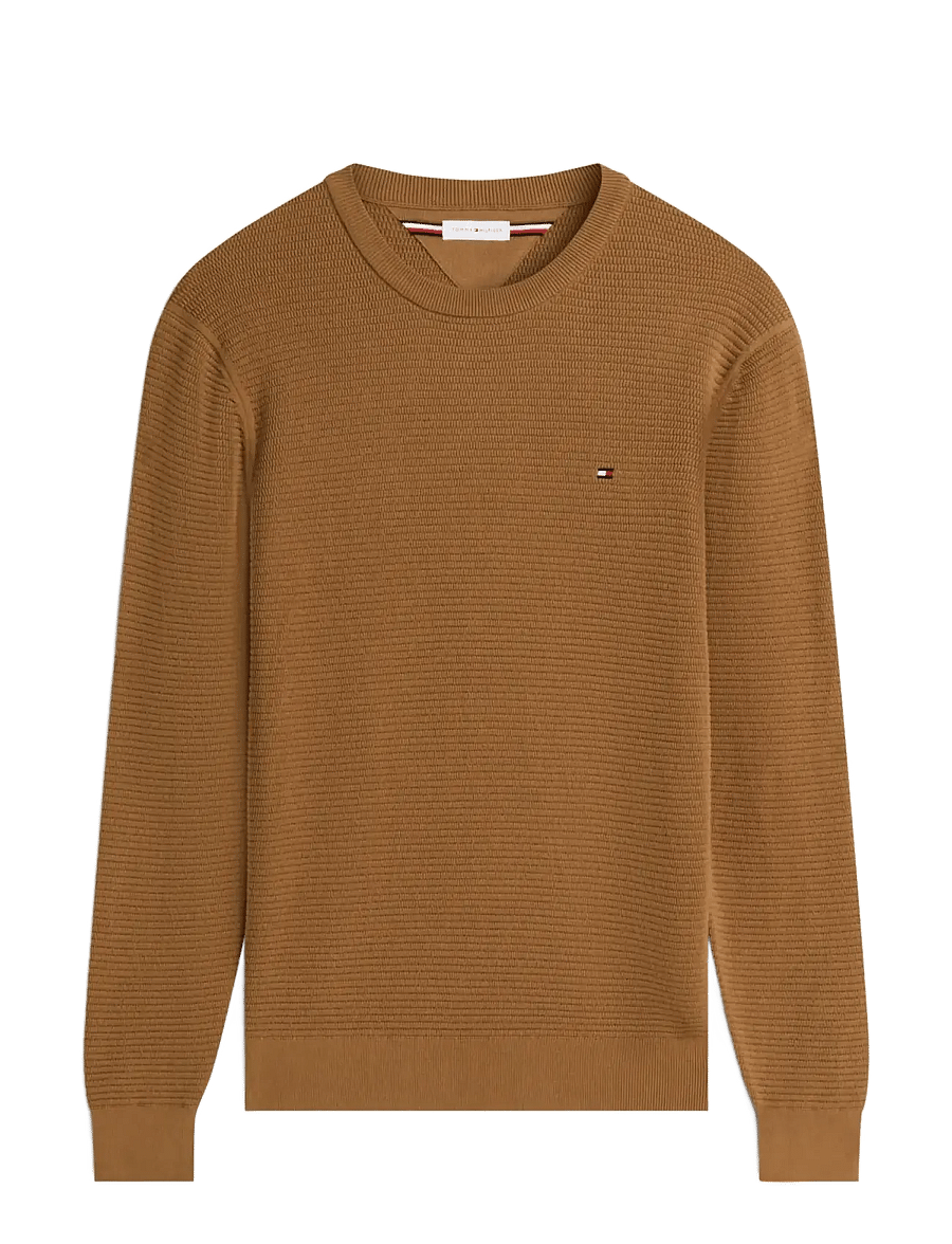 Tommy Hilfiger - SEASONAL STRUCTURE CREW NECK - rundhalsad - sahara - 1