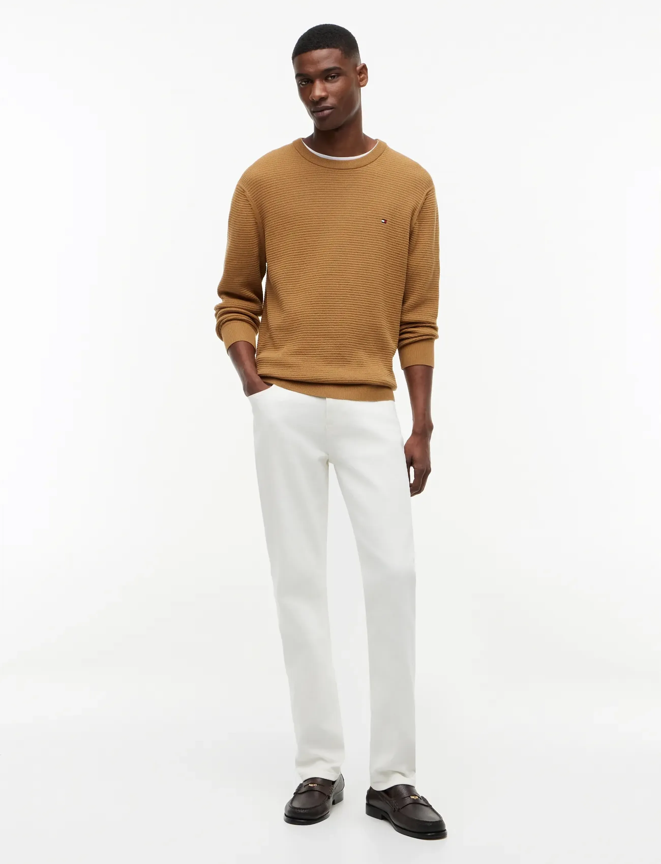 Tommy Hilfiger - SEASONAL STRUCTURE CREW NECK - rundhalsad - sahara - 4