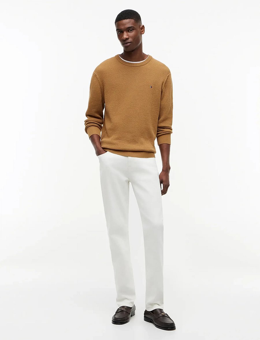 Tommy Hilfiger - SEASONAL STRUCTURE CREW NECK - rundhalsad - sahara - 4
