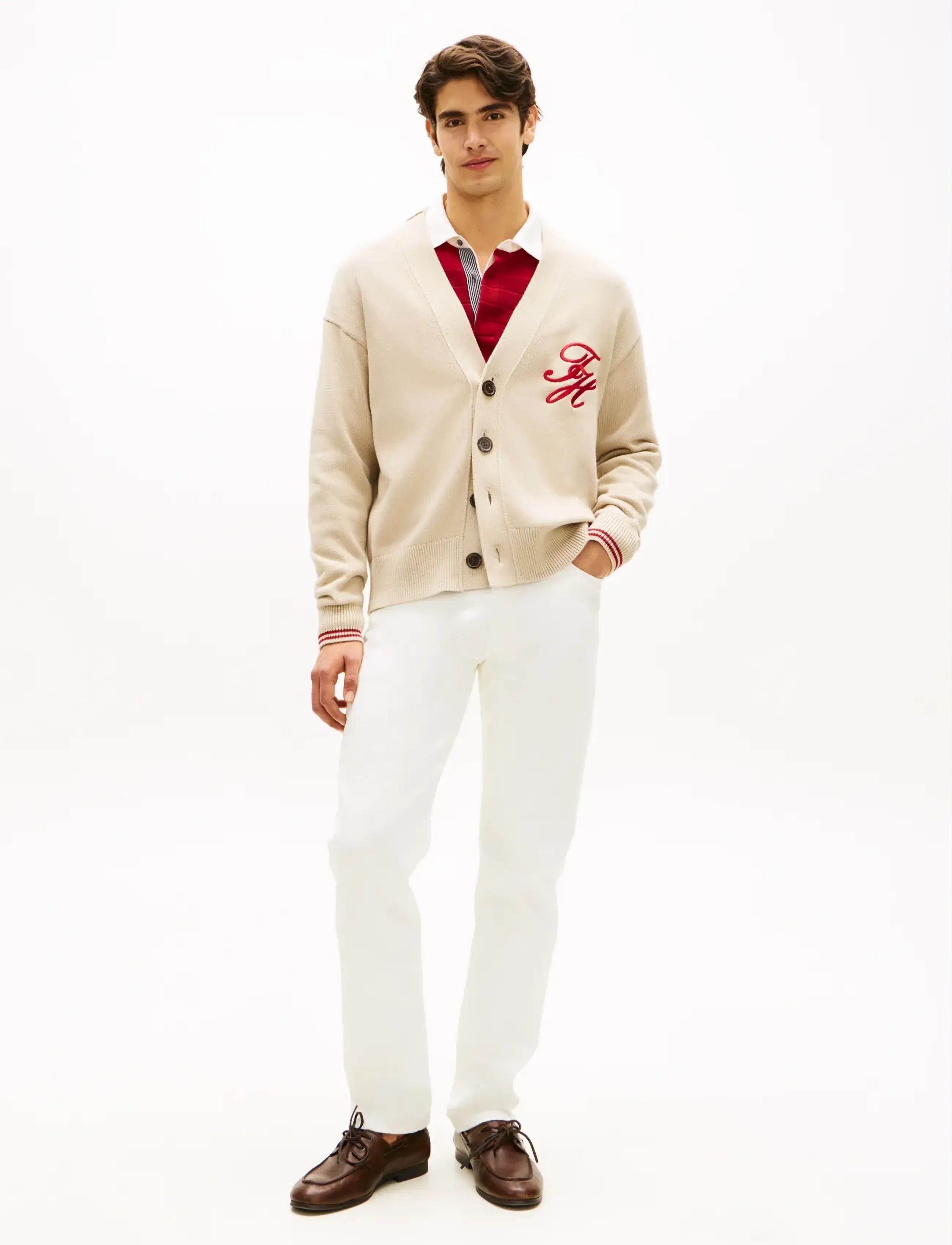 Tommy Hilfiger - CHUNKY COTTON CARDIGAN - cardigans - sandalwood - 3