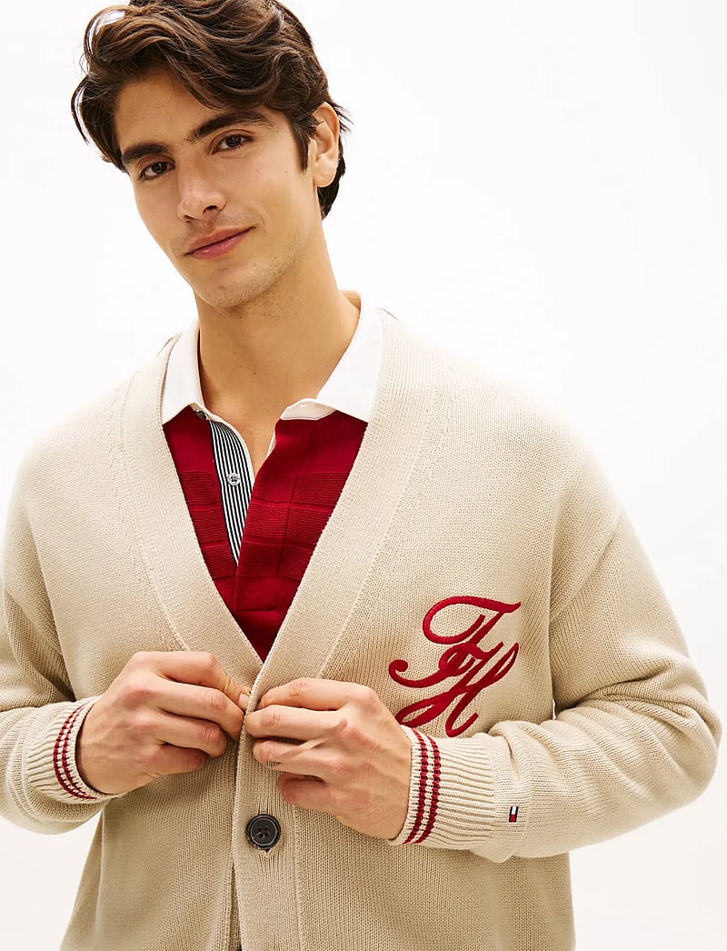 Tommy Hilfiger - CHUNKY COTTON CARDIGAN - cardigans - sandalwood - 4