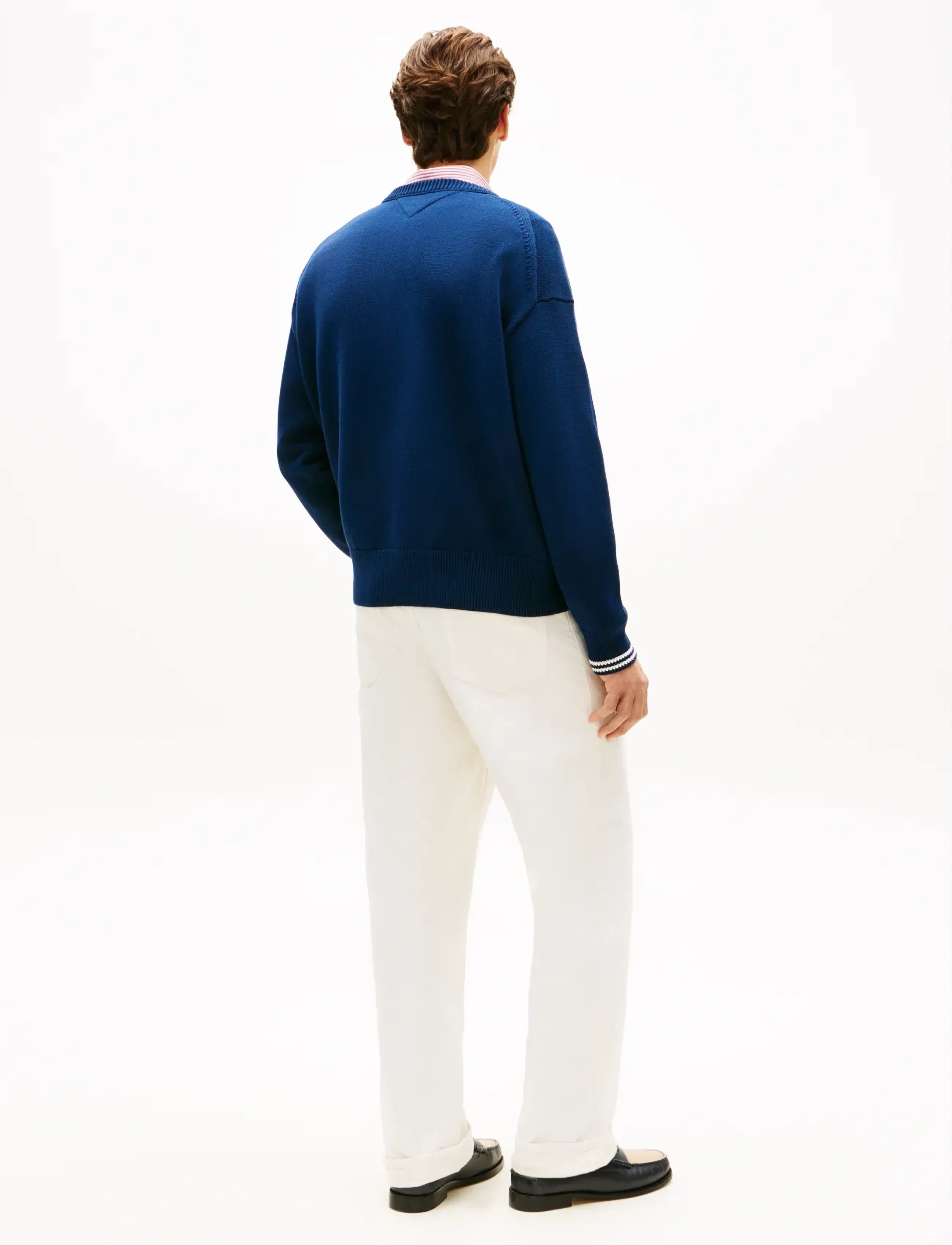 Tommy Hilfiger - CHUNKY COTTON CREW NECK - rundhalsad - carbon navy - 2