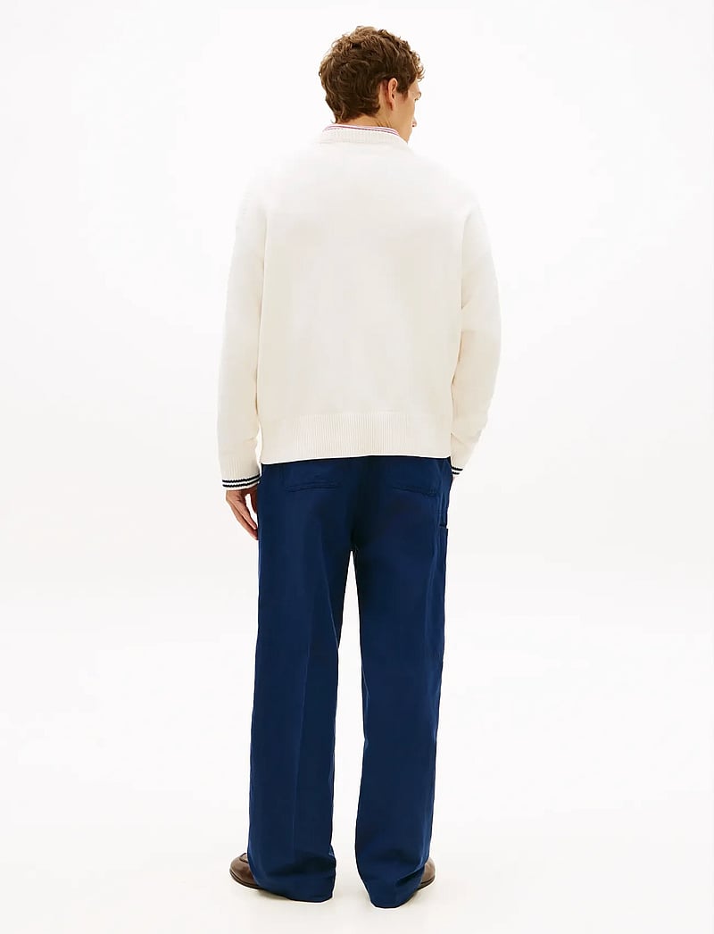 Tommy Hilfiger - CHUNKY COTTON CREW NECK - round necks - ivory petal - 2