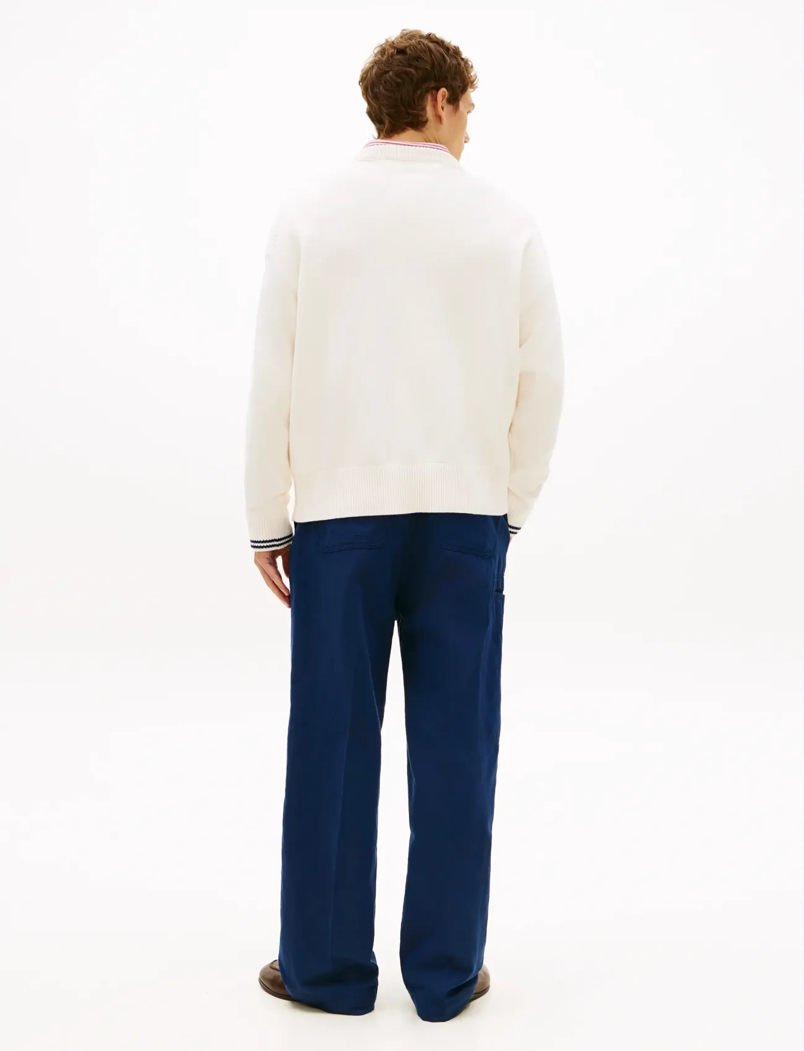 Tommy Hilfiger - CHUNKY COTTON CREW NECK - round necks - ivory petal - 2