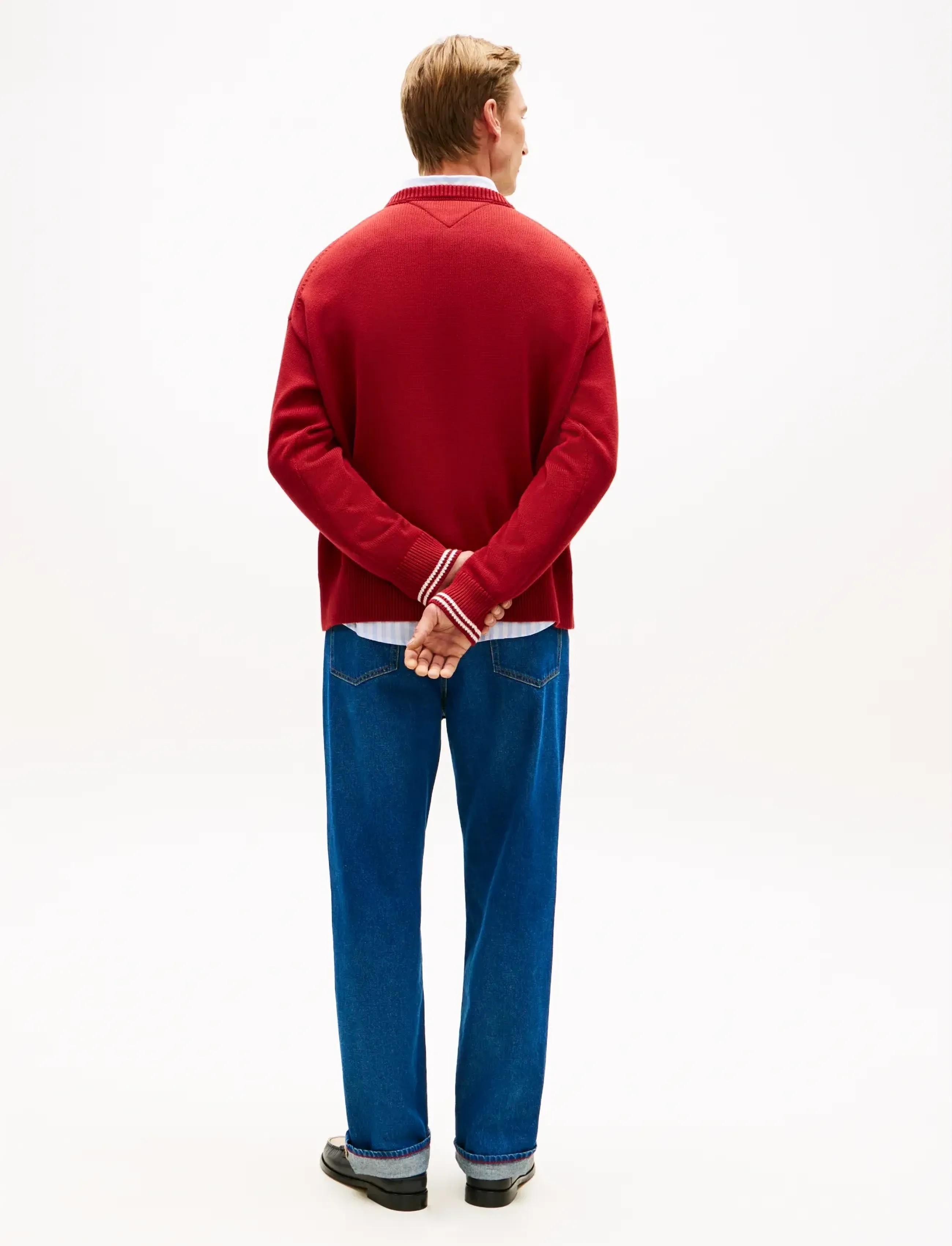 Tommy Hilfiger - CHUNKY COTTON CREW NECK - round necks - regatta red - 2