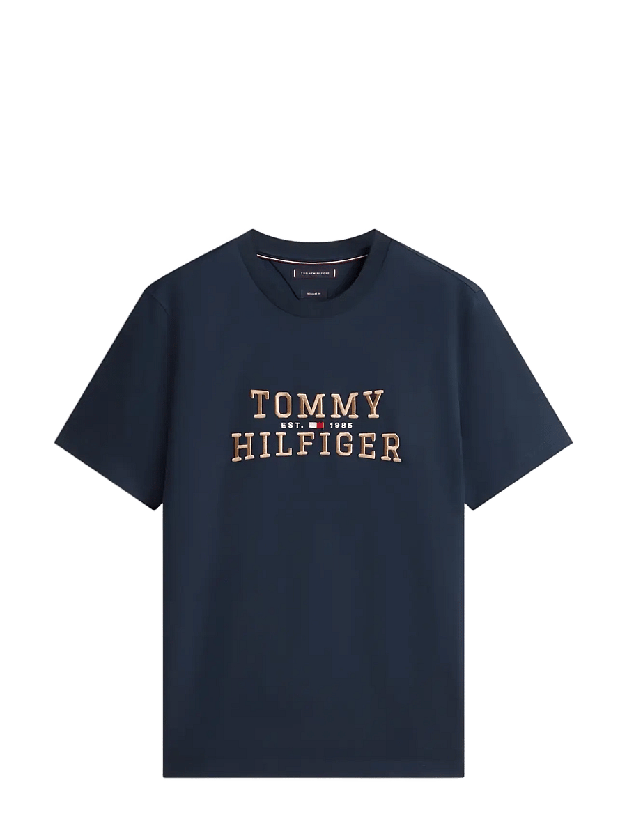 Tommy Hilfiger - ICON INTERLOCK TEE - lühikeste varrukatega t-särgid - desert sky - 1