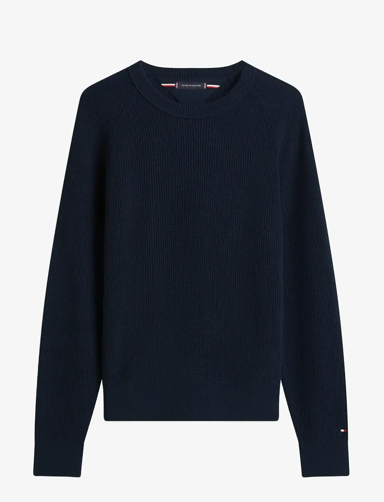 Tommy Hilfiger - FISHERMAN RIB JONNY COLLAR - Ümmarguse kaelusega kudumid - dark night navy - 1