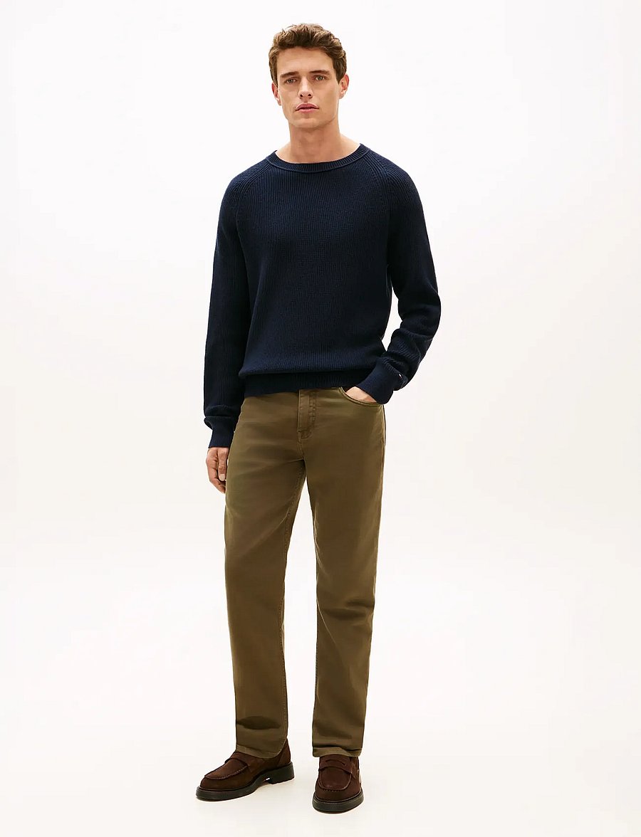 Tommy Hilfiger - FISHERMAN RIB JONNY COLLAR - rundhalsad - dark night navy - 2