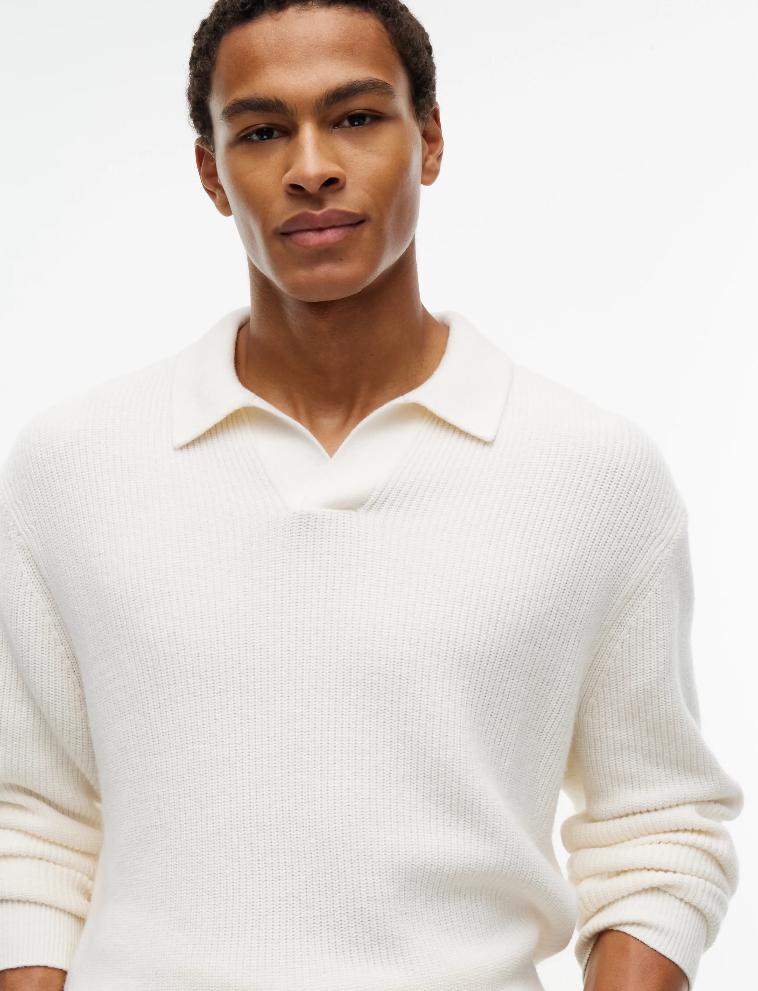 Tommy Hilfiger - FISHERMAN RIB CREW NECK - rundhals - ivory petal - 3