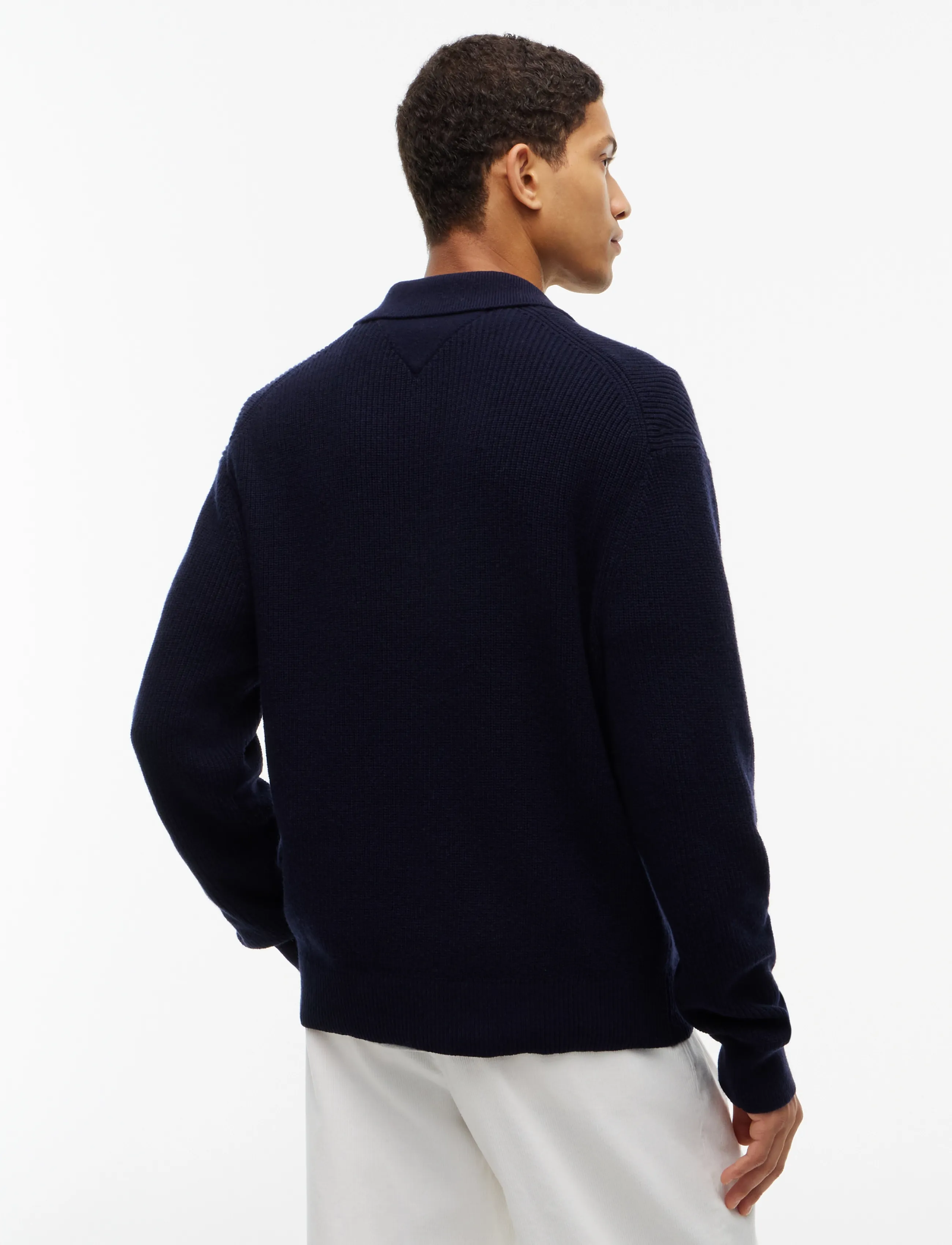 Tommy Hilfiger - FISHERMAN RIB JONNY COLLAR - Ümara kaelusega - navy blue - 2