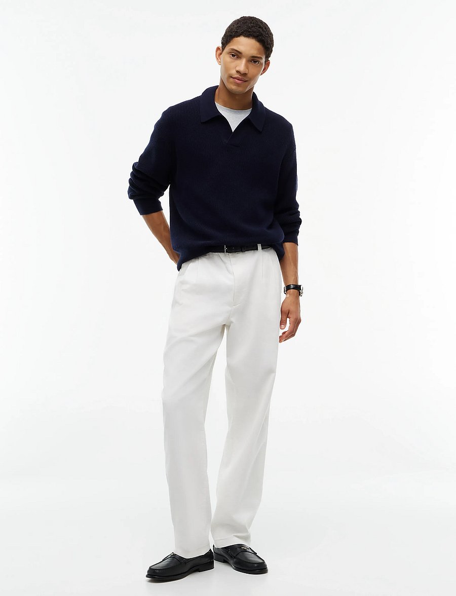 Tommy Hilfiger - FISHERMAN RIB JONNY COLLAR - Ümara kaelusega - navy blue - 4