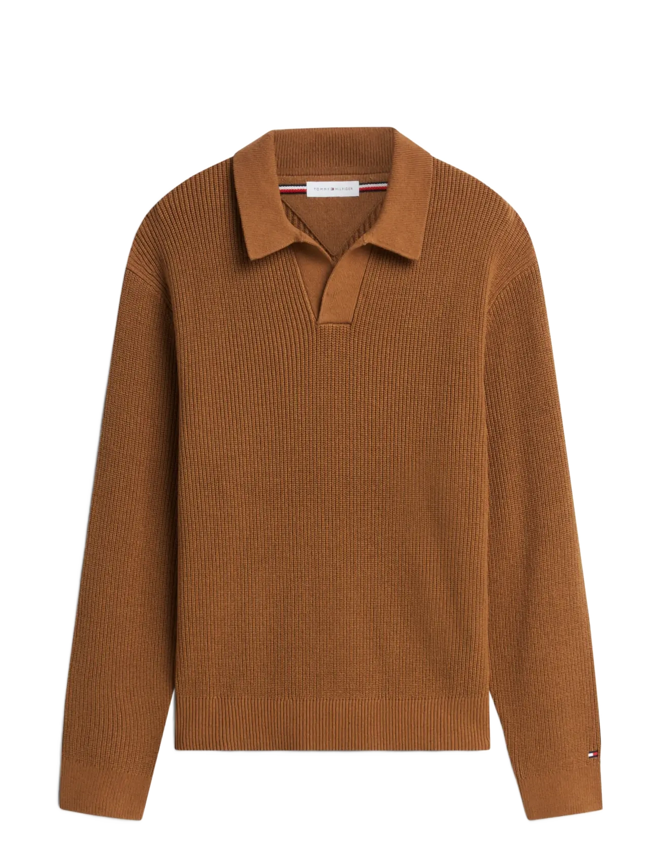 Tommy Hilfiger - FISHERMAN RIB CREW NECK - rundhals - timeless tawny - 1