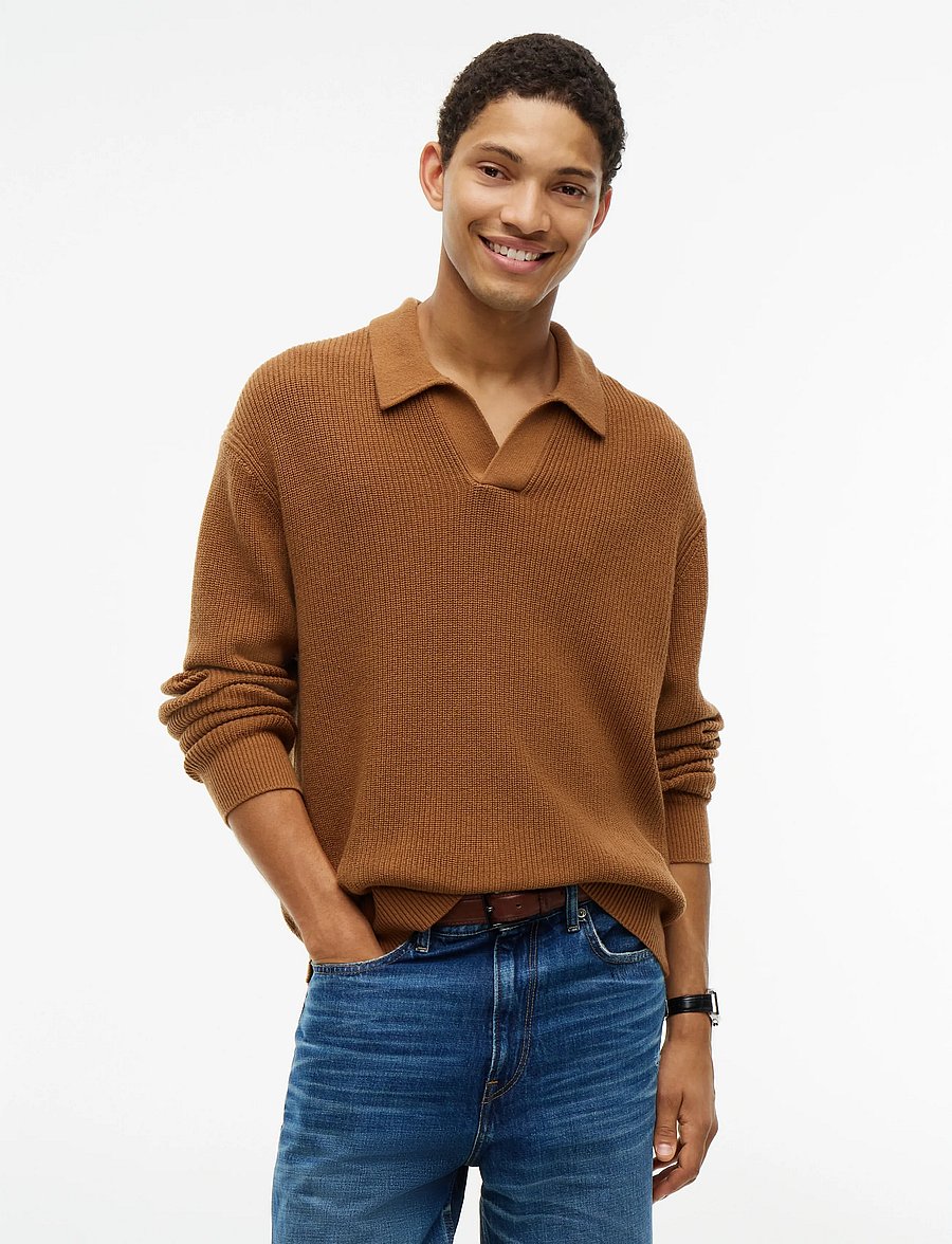 Tommy Hilfiger - FISHERMAN RIB CREW NECK - rundhals - timeless tawny - 0