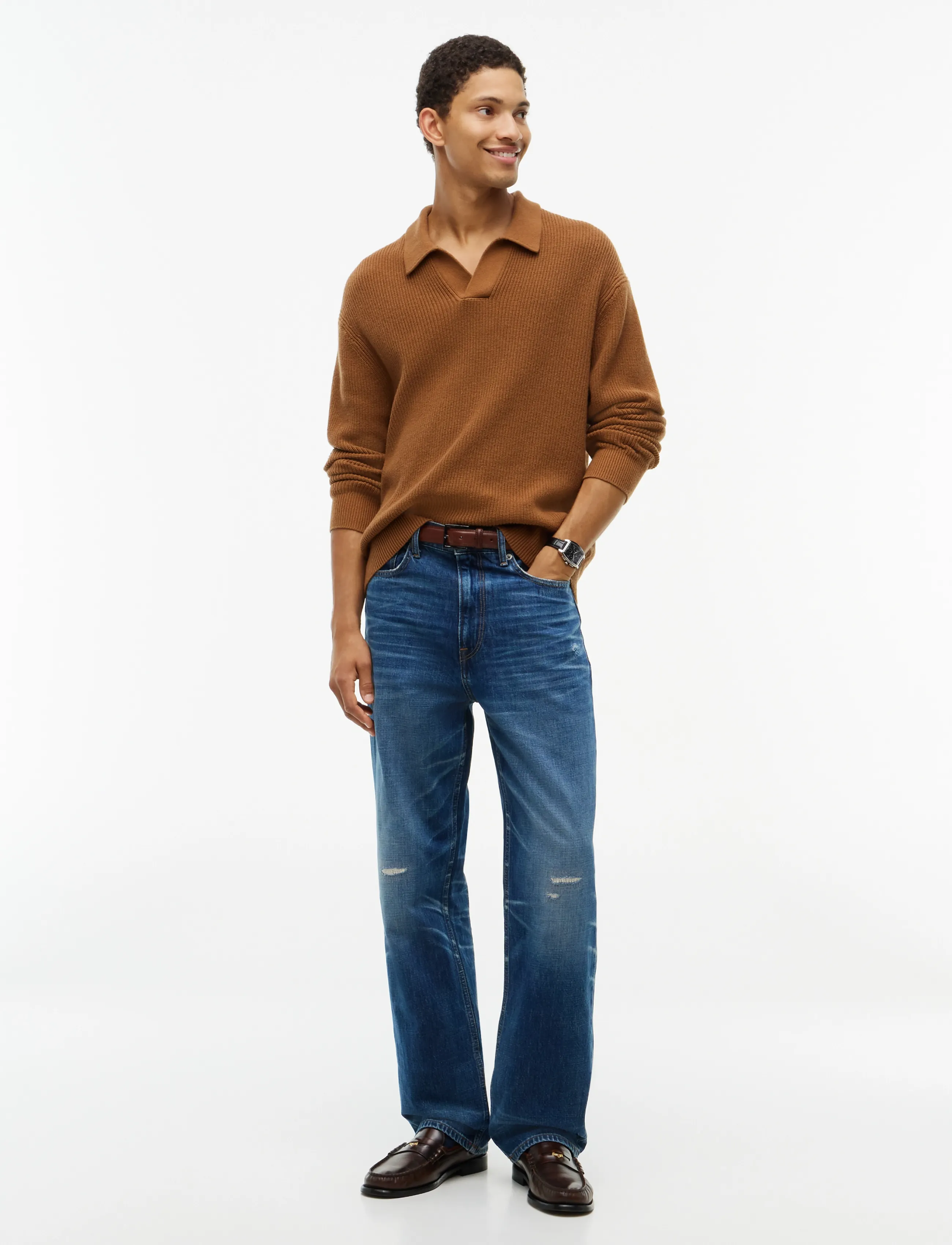 Tommy Hilfiger - FISHERMAN RIB CREW NECK - rundhals - timeless tawny - 4