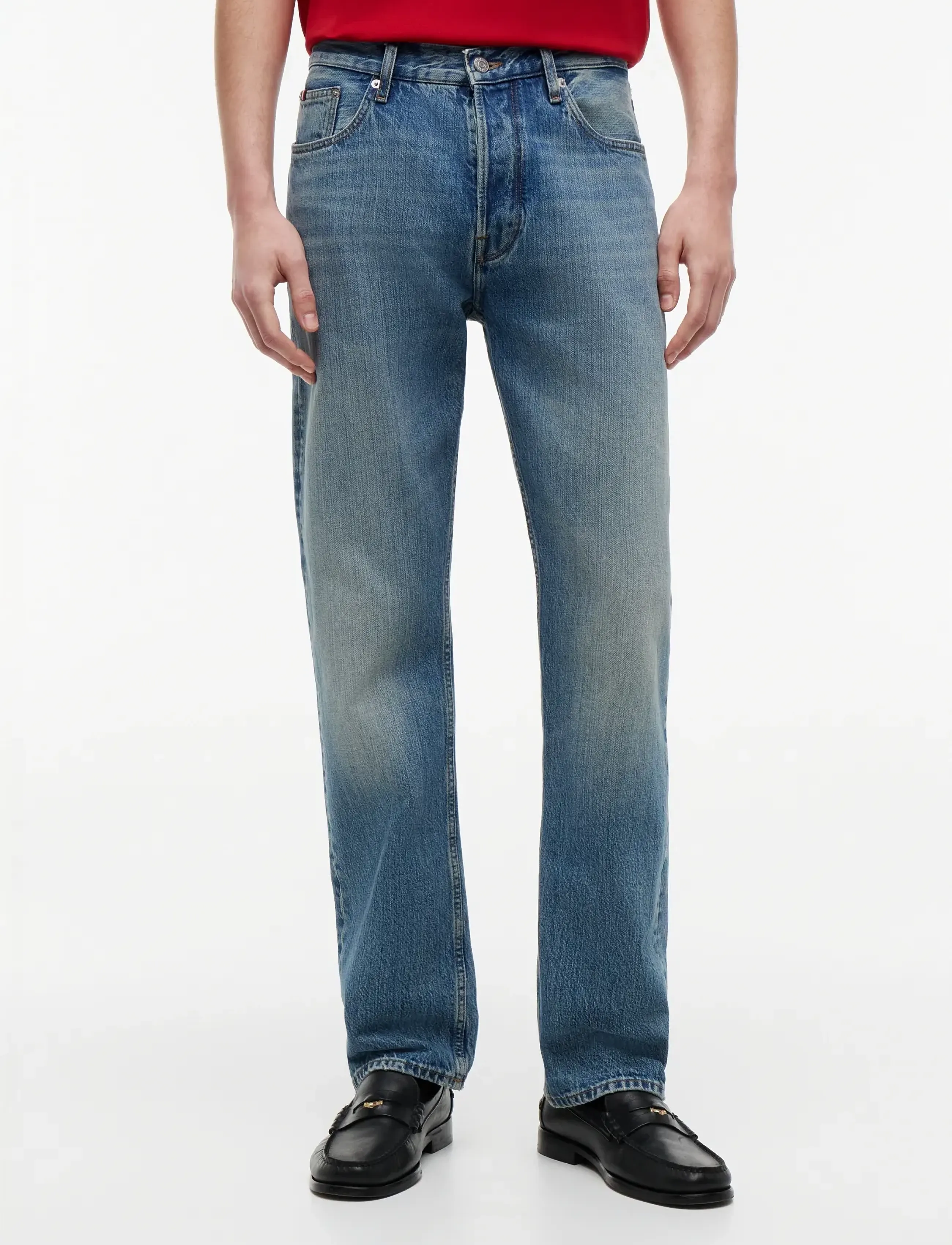 Tommy Hilfiger - REGULAR STRAIGHT DOVER TYE BLUE - suorat farkut - tye blue - 4