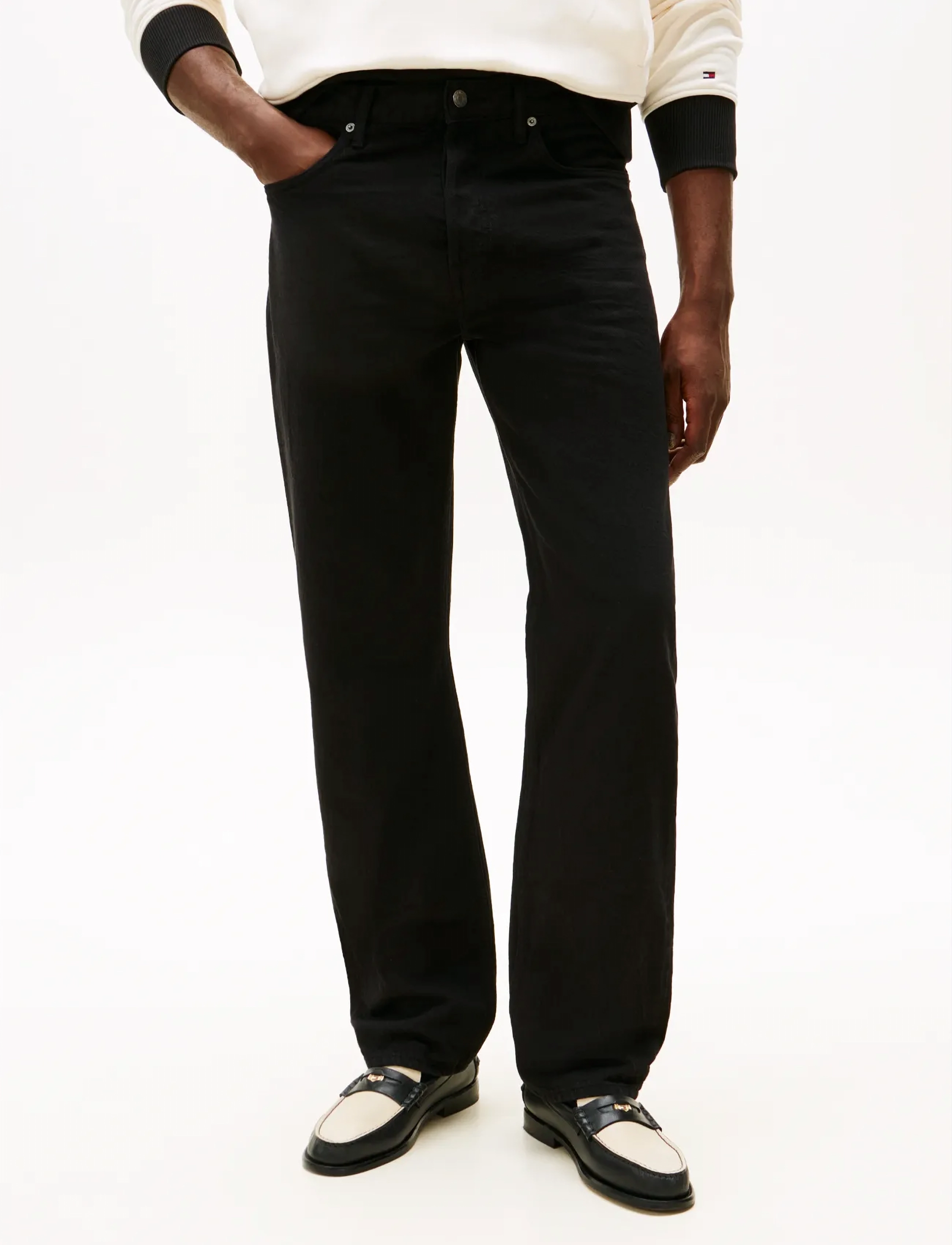 Tommy Hilfiger REGULAR STRAIGHT DOVER RGD GMD - Jeans - BLACK / black