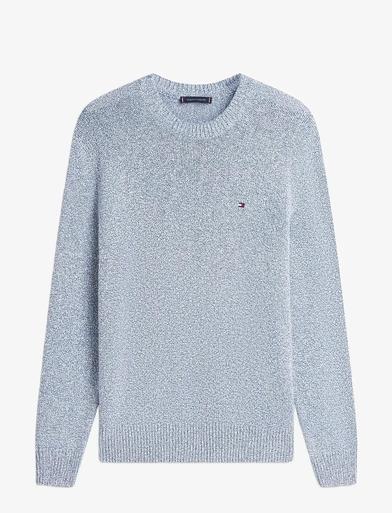 Tommy Hilfiger - TWO TONE BOUCLE CREW NECK - round necks - blue jean - 1