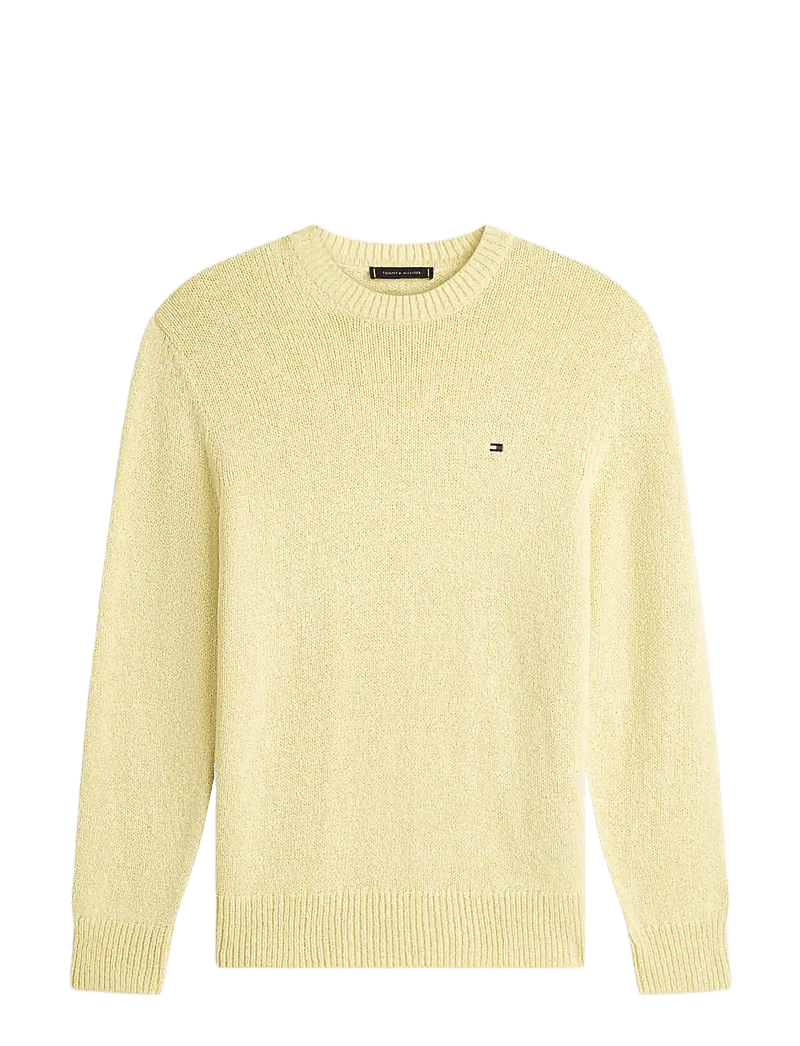 Tommy Hilfiger - TWO TONE BOUCLE CREW NECK - rund hals - citronella - 1