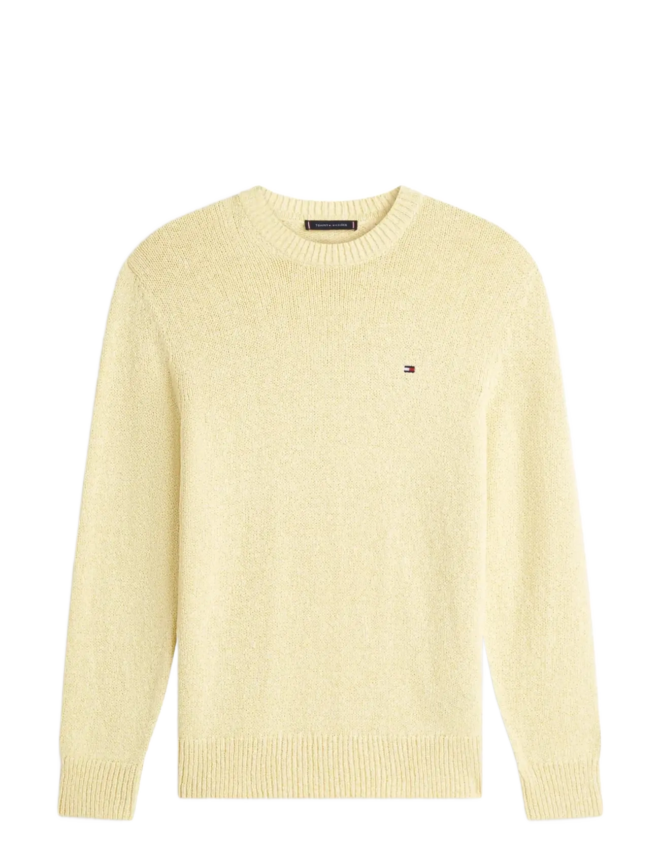 Tommy Hilfiger TWO TONE BOUCLE CREW NECK - Strik - CITRONELLA / yellow