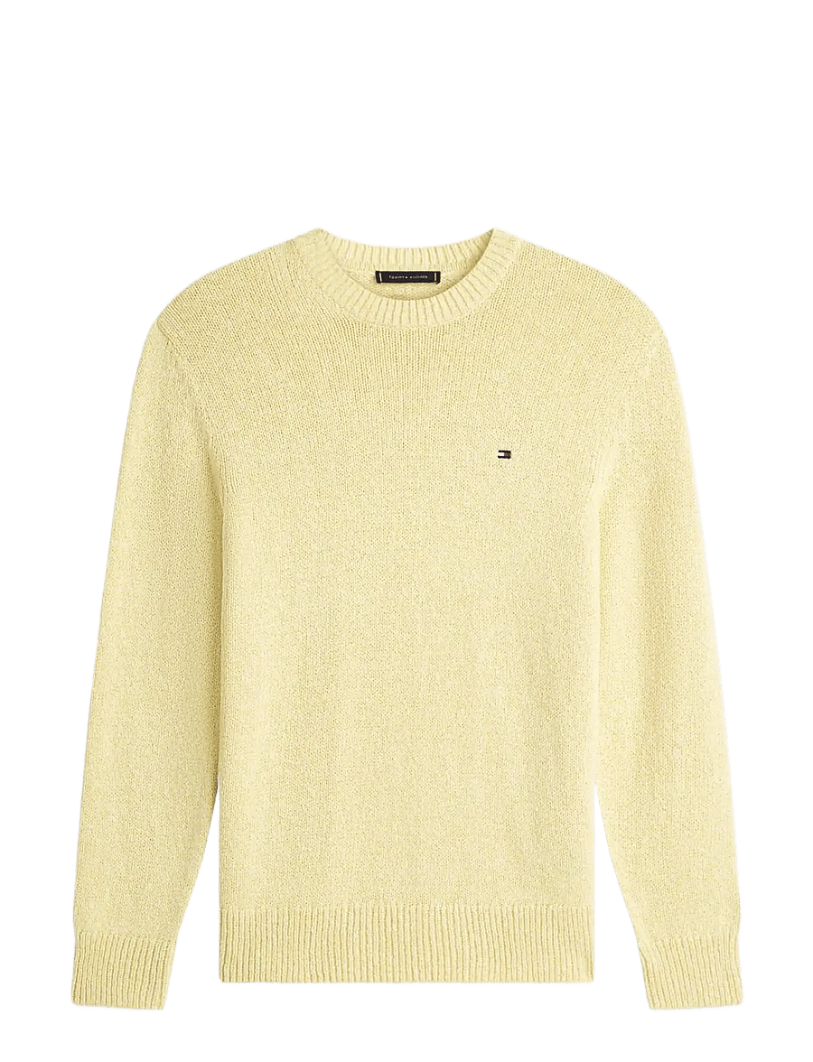 Tommy Hilfiger - TWO TONE BOUCLE CREW NECK - rundhals - citronella - 1