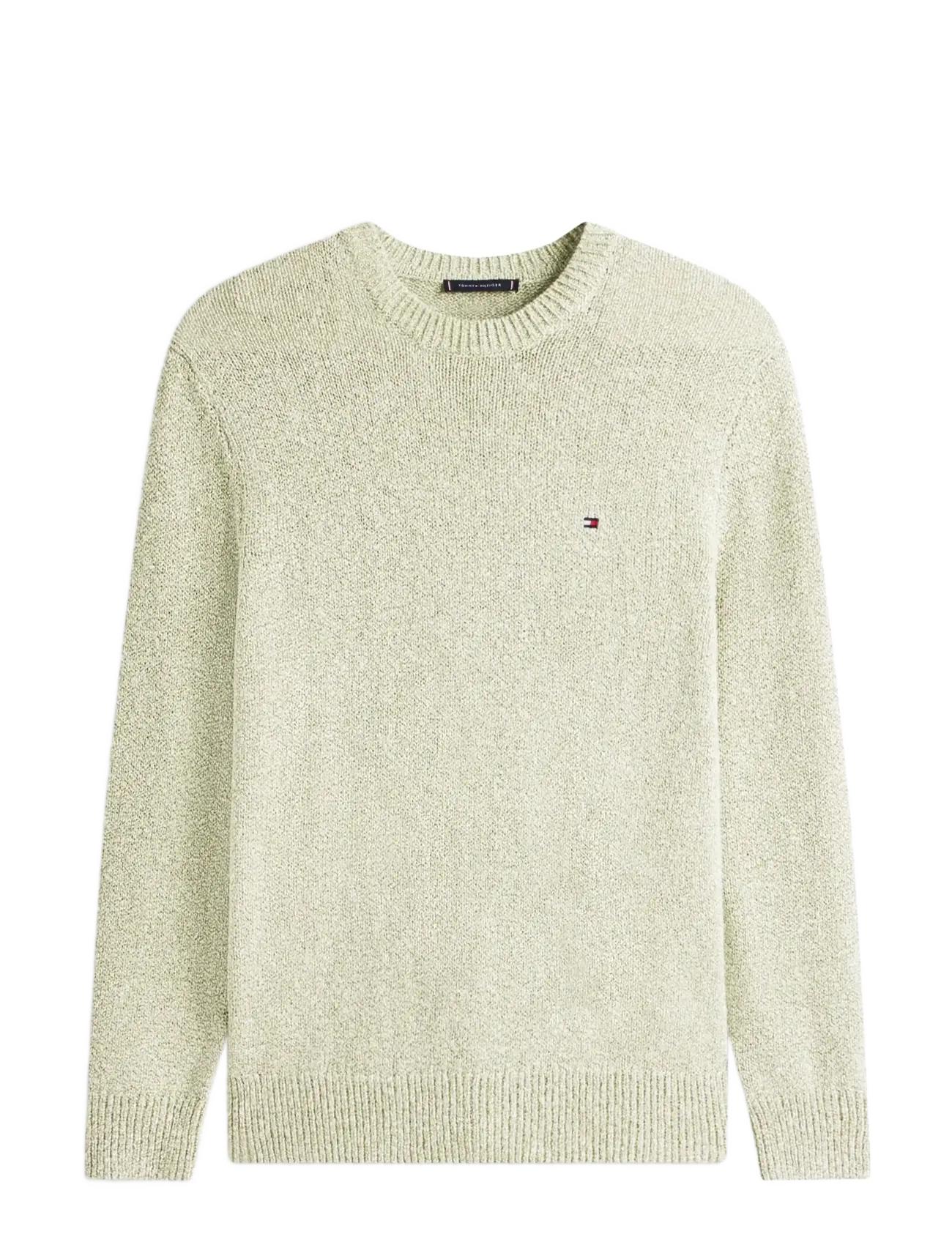 Tommy Hilfiger TWO TONE BOUCLE CREW NECK - Strik - DARK ARTICHOKE / green