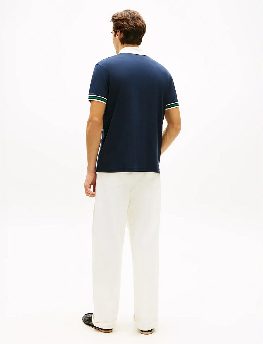 Tommy Hilfiger - V NECK PIQUE RELAXED FIT POLO - lühikeste varrukatega polod - desert sky - 2