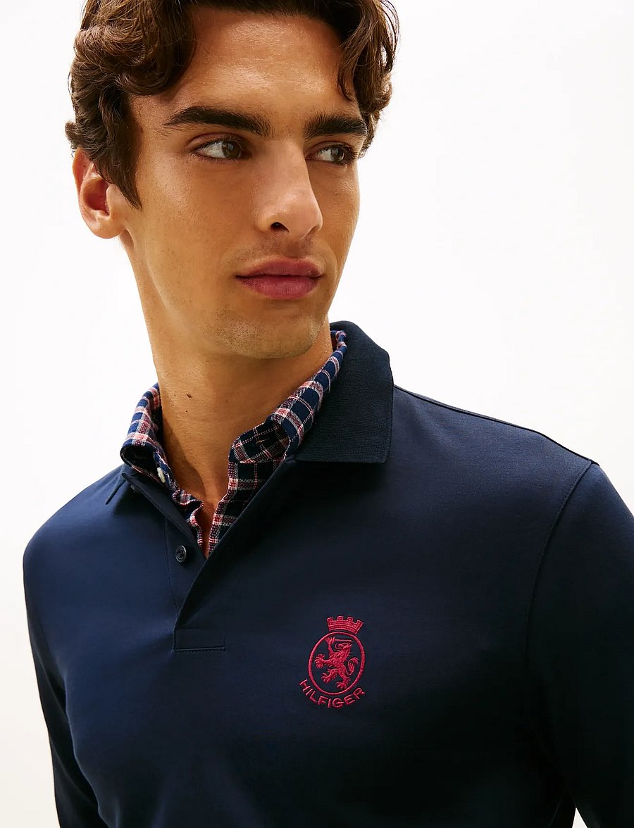 Tommy Hilfiger - LS GIFTING INTERLOCK CREST POLO - langärmelig - desert sky - 4