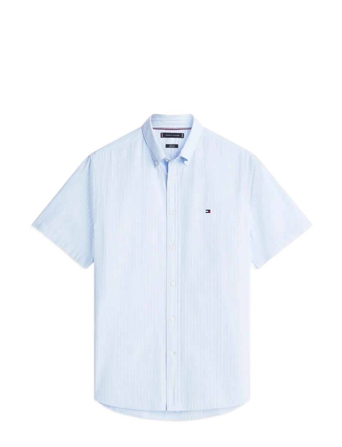 Tommy Hilfiger FLEX POPLIN STP SS SHIRT - Premium styles - SWEET BLUE   STRIPE / blue