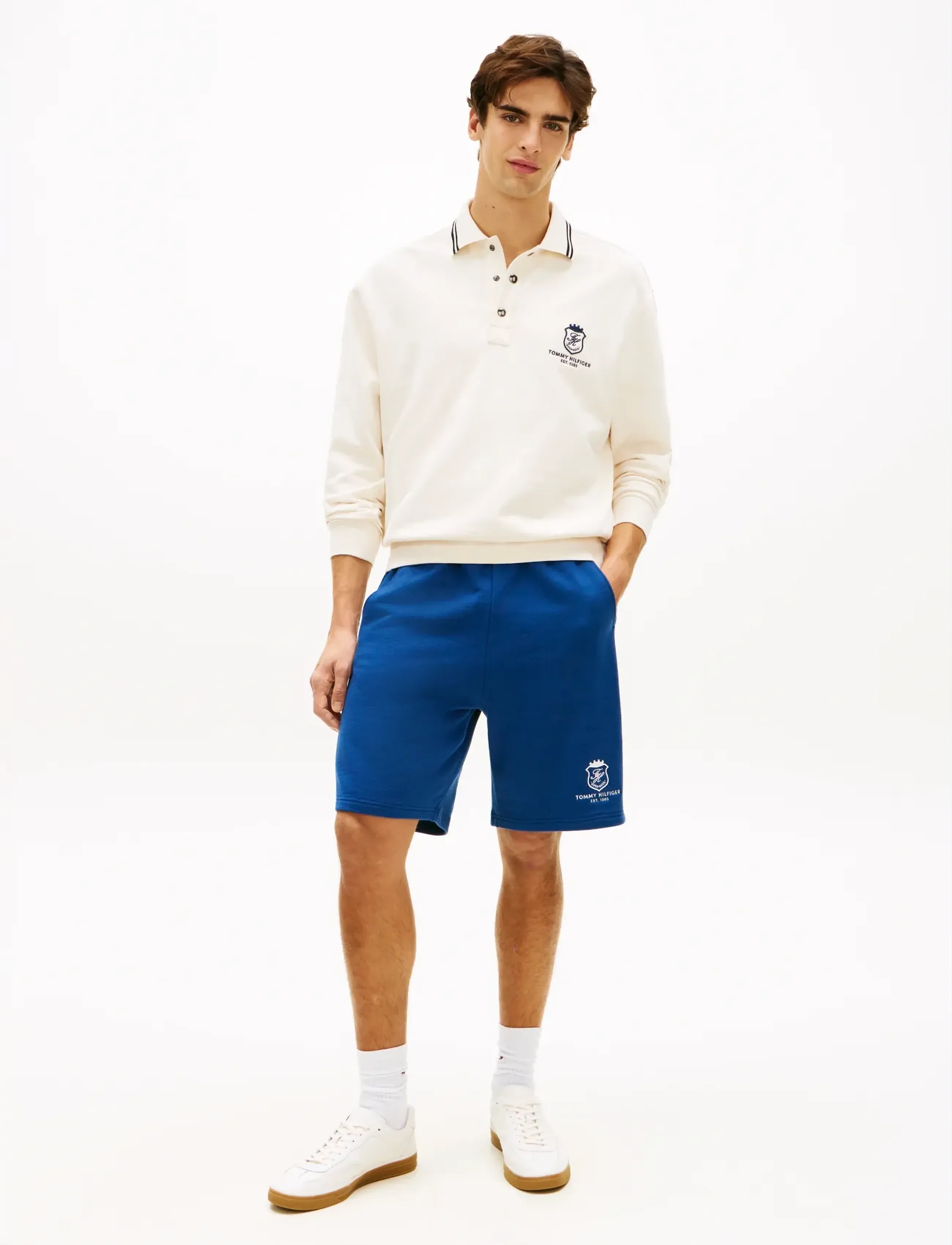 Tommy Hilfiger - COUNTRY CLUB CREST SWEATSHORT - nederdelar - blue jean - 3