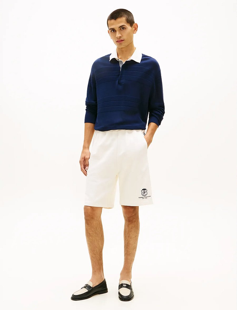 Tommy Hilfiger - COUNTRY CLUB CREST SWEATSHORT - hosen - ivory petal - 3