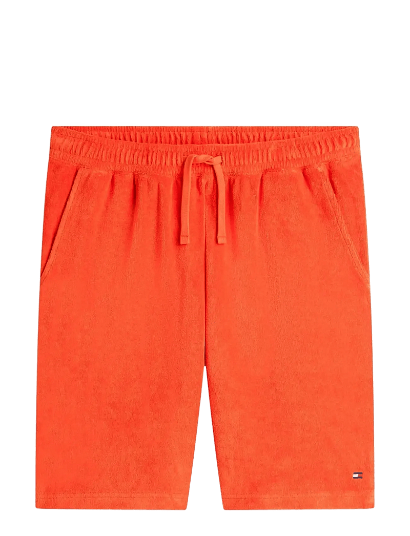 Tommy Hilfiger - TOWELLING SWEATSHORTS - sweatshorts - brilliant orange - 1