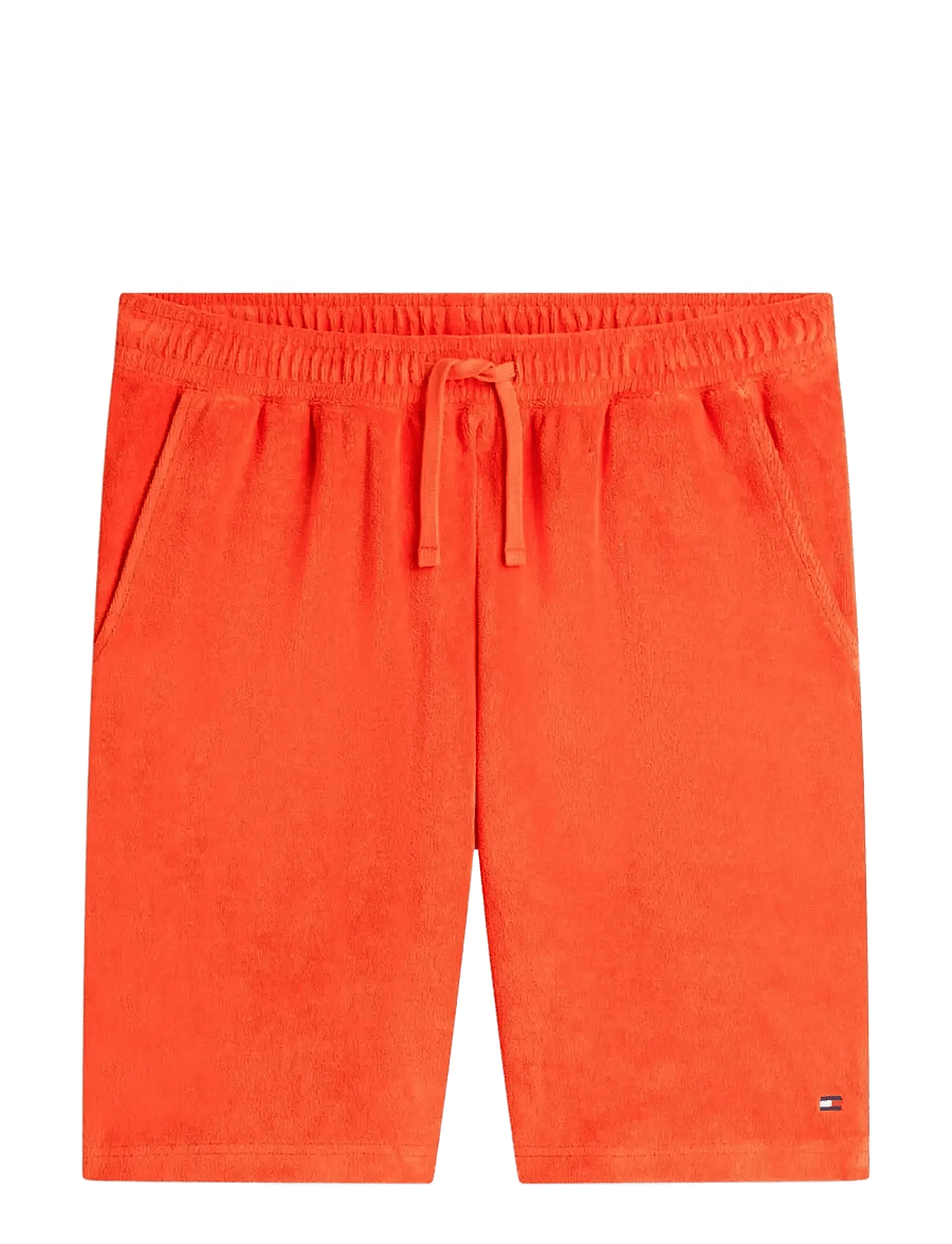 Tommy Hilfiger - TOWELLING SWEATSHORTS - collegeshortsit - brilliant orange - 1