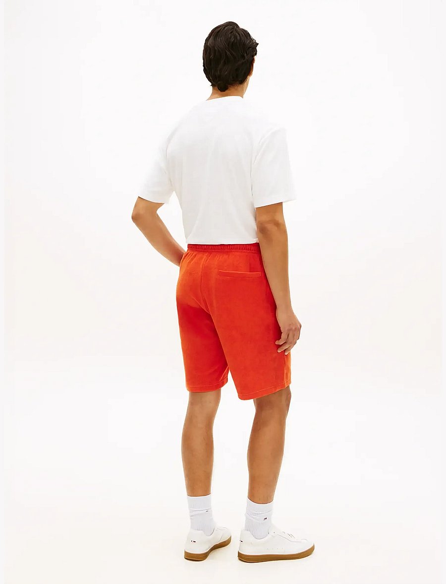 Tommy Hilfiger - TOWELLING SWEATSHORTS - collegeshortsit - brilliant orange - 2
