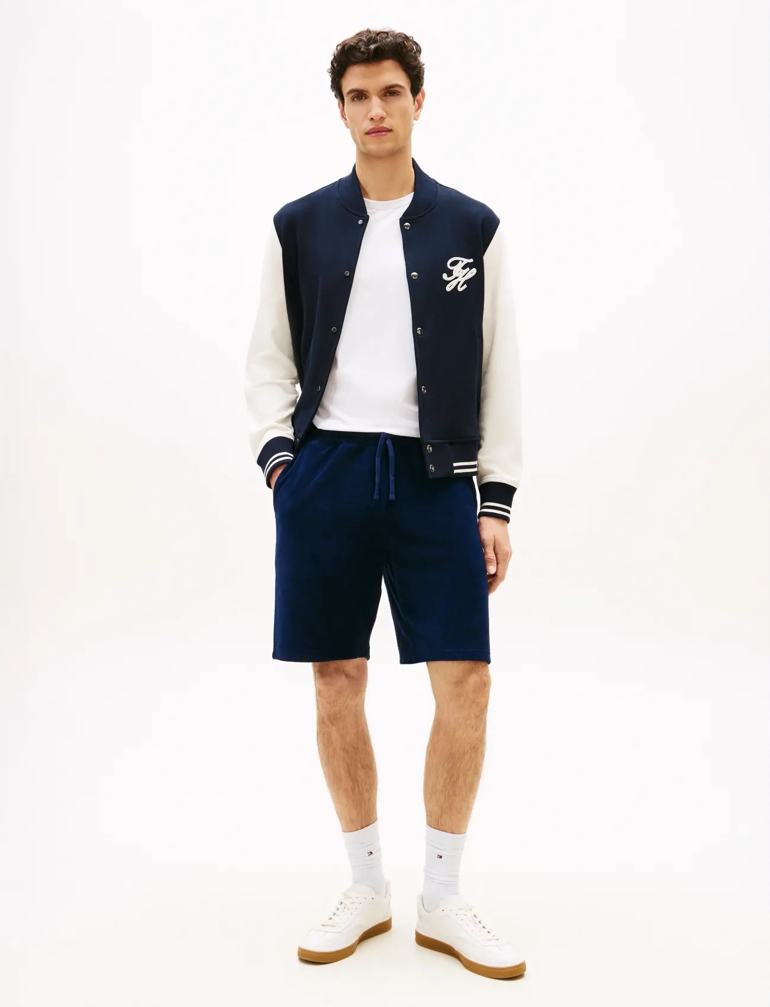 Tommy Hilfiger - TOWELLING SWEATSHORTS - lühikesed dressipüksid - carbon navy - 3
