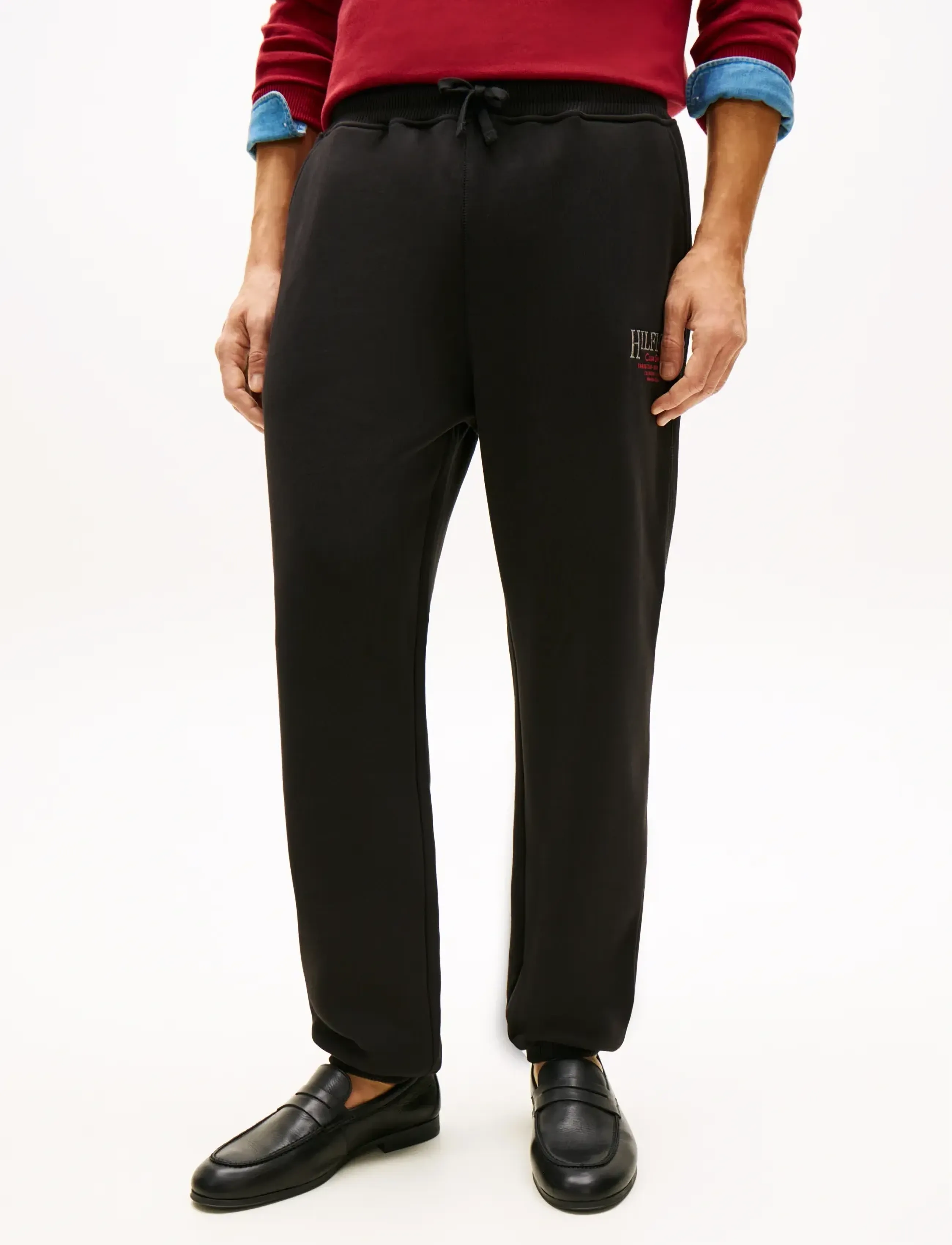 Tommy Hilfiger HERITAGE SERIES SWEATPANTS - Joggingbroeken - BLACK / black