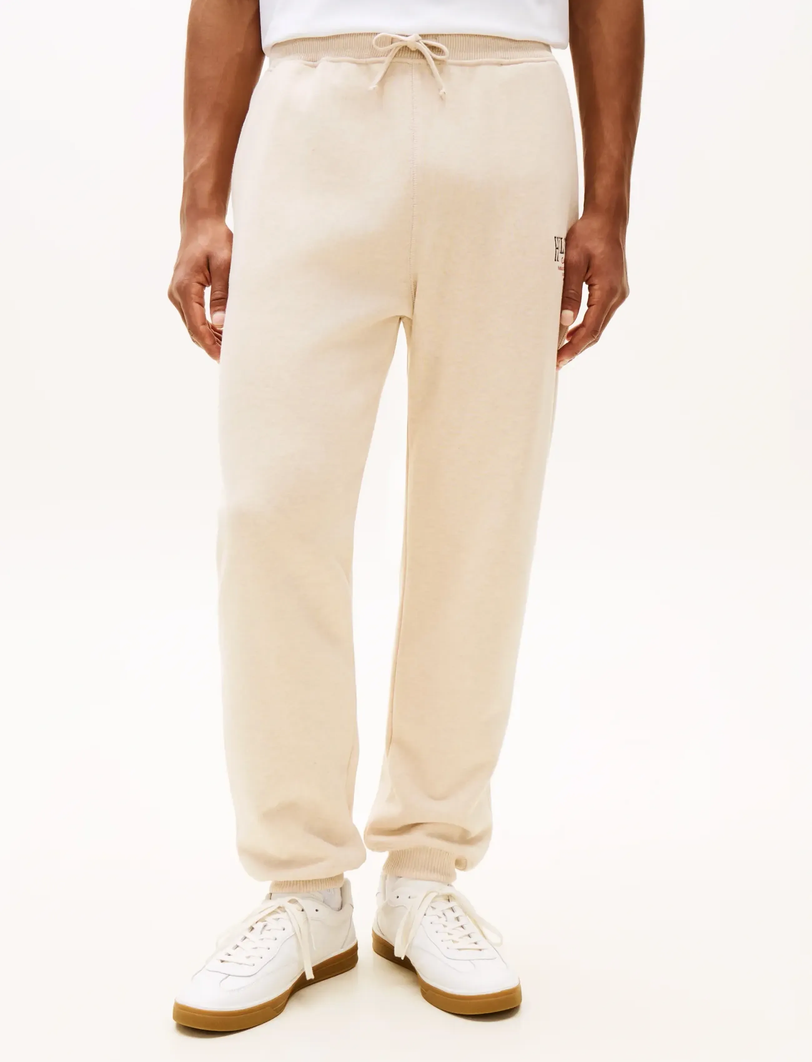 Tommy Hilfiger HERITAGE SERIES SWEATPANTS - Joggingbroeken - HEATHERED OATMILK / cream