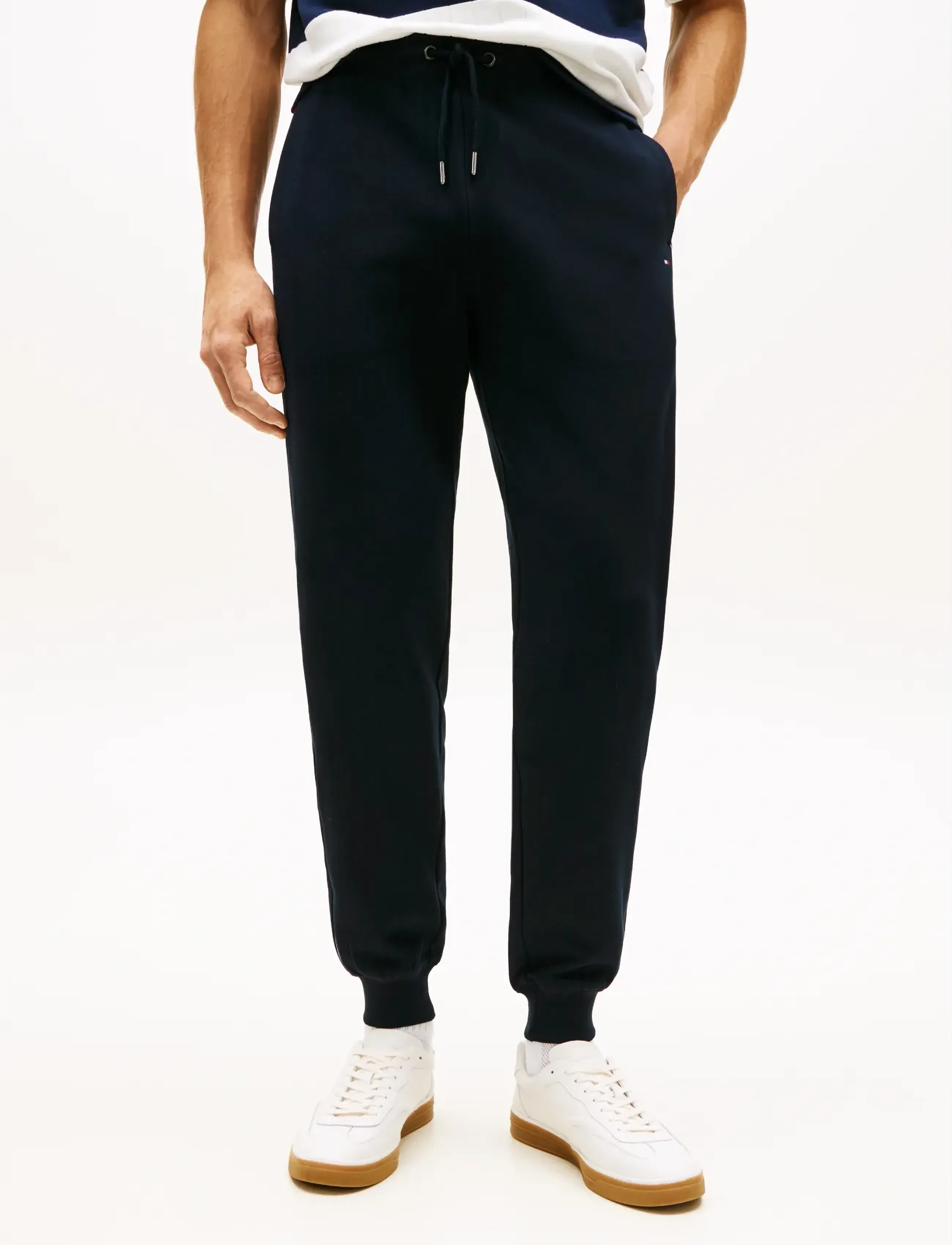 Tommy Hilfiger GLOBAL STRIPE SWEATPANTS - Tommy Hilfiger - DESERT SKY / navy