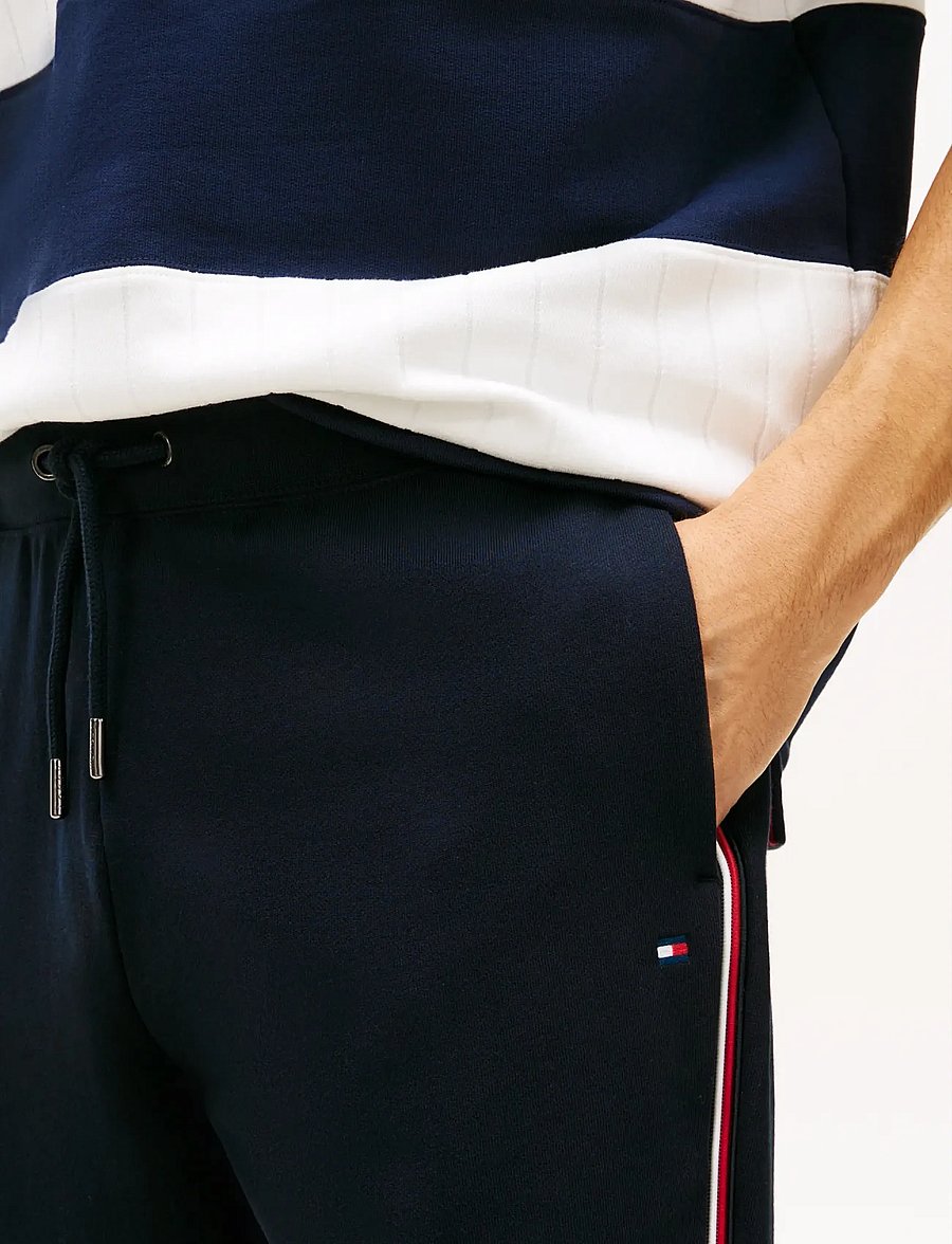 Tommy Hilfiger - GLOBAL STRIPE SWEATPANTS - hosen - desert sky - 4