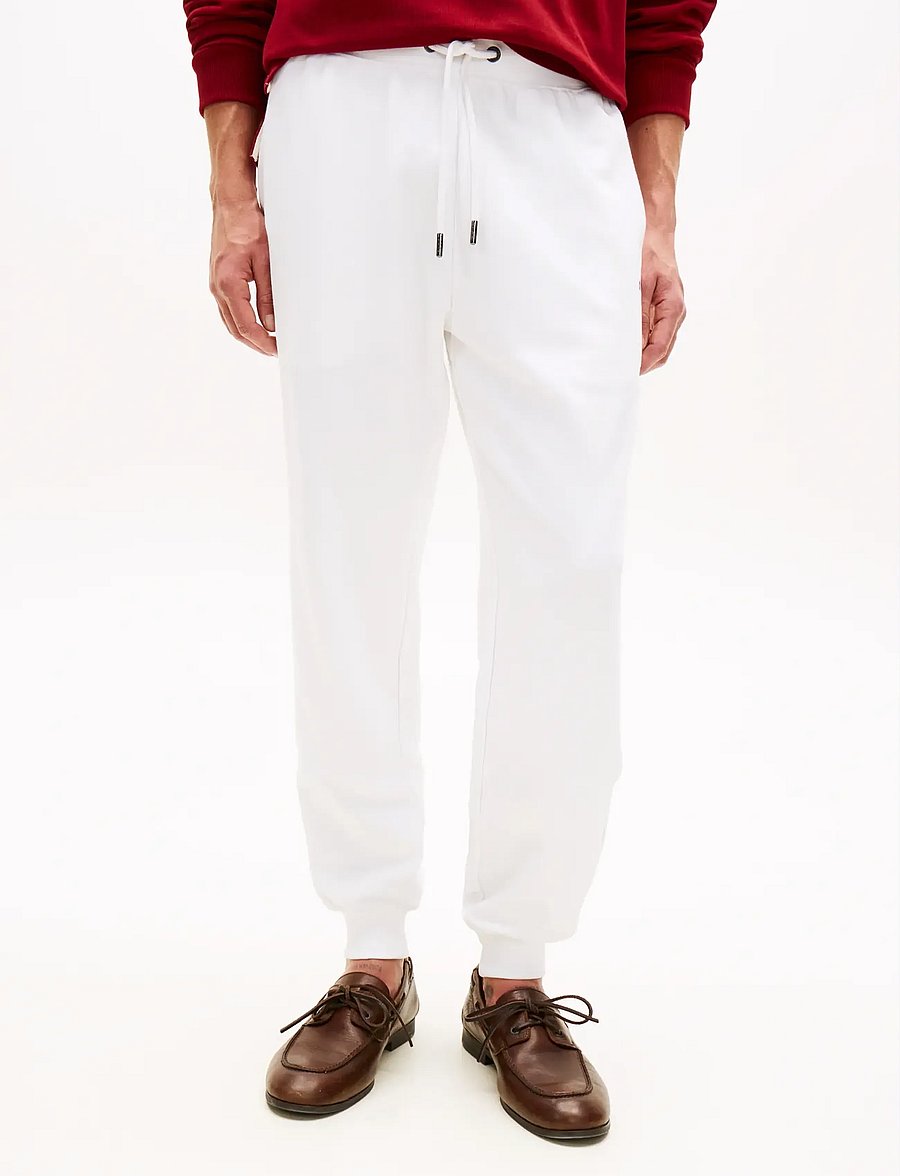 Tommy Hilfiger - GLOBAL STRIPE SWEATPANTS - püksid - white - 0