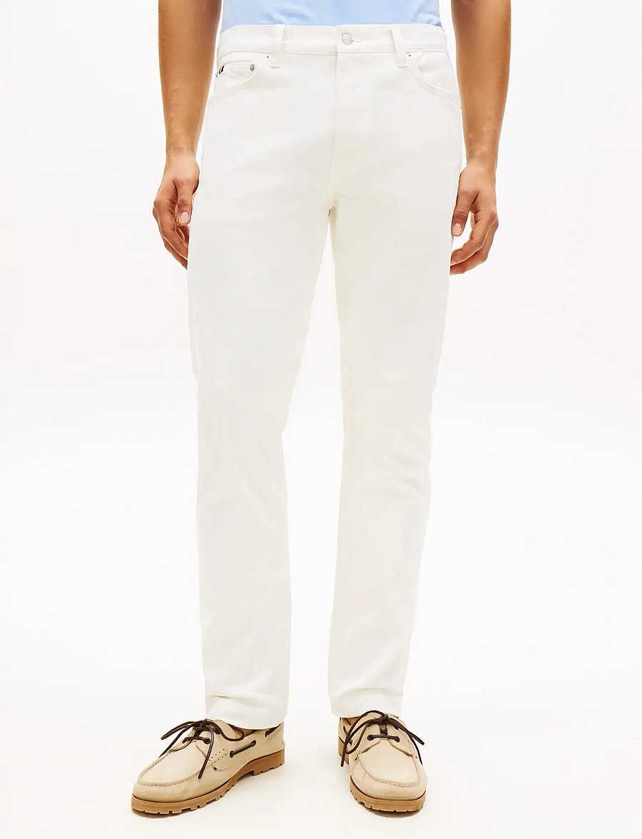 Tommy Hilfiger - SLIM STRAIGHT DENTON WHITE DC - regular jeans - white - 0